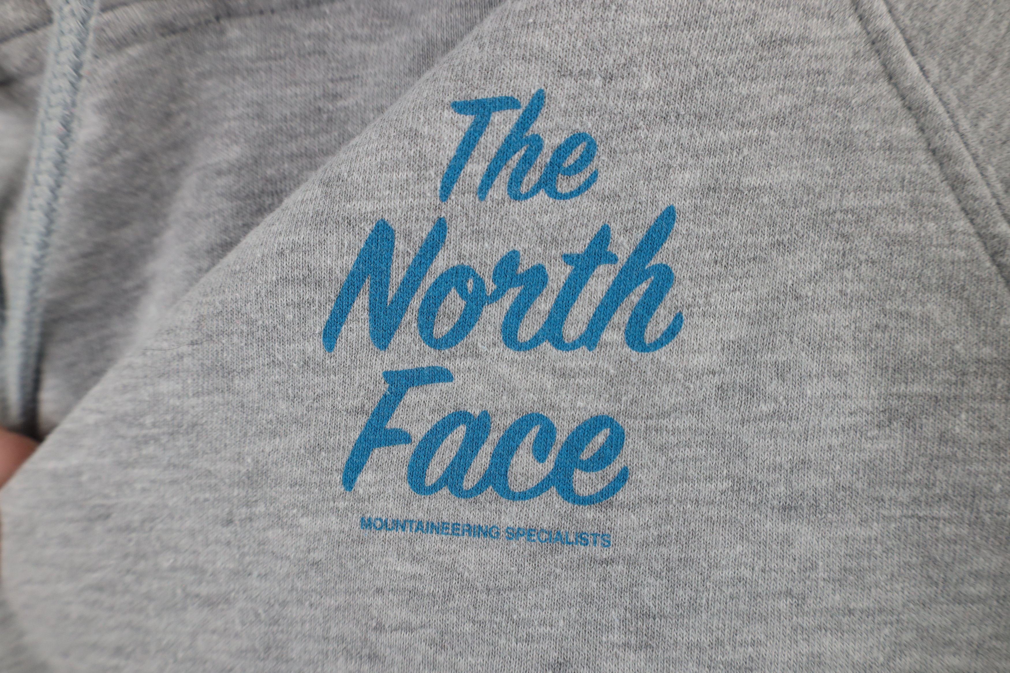 The North Face × Vintage Vintage The North Face Script Hoodie Sweatshirt Gray Size S / US 4 / IT 40 - 4 Thumbnail