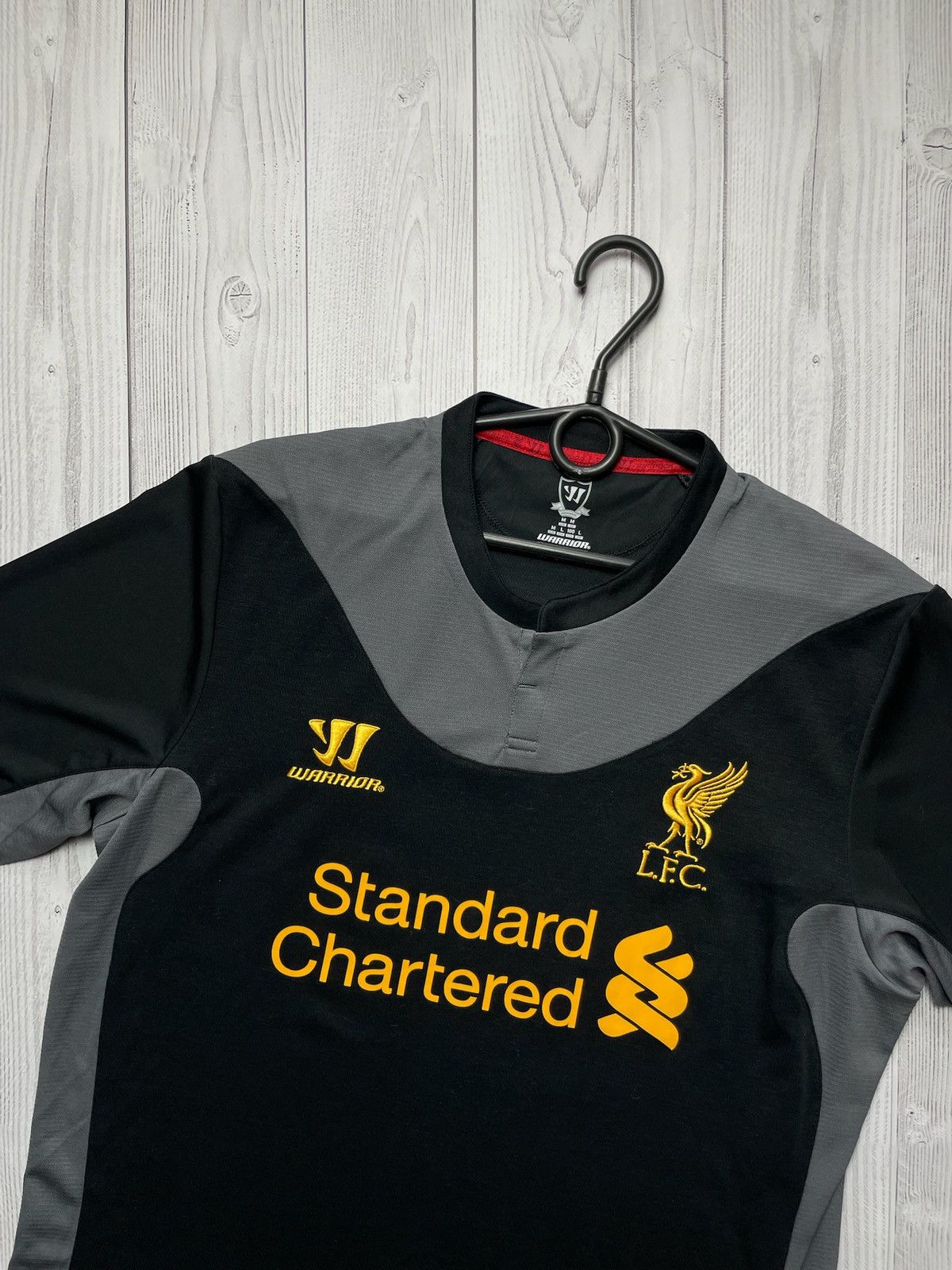 Warrior Livelpool vintage soccer jersey black size M medium Size US M / EU 48-50 / 2 - 2 Thumbnail