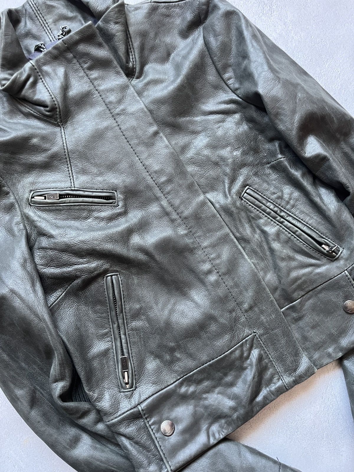 Allsaints All Saints Leather Jacket Women US 4 Size US XS / EU 42 / 0 - 4 Thumbnail