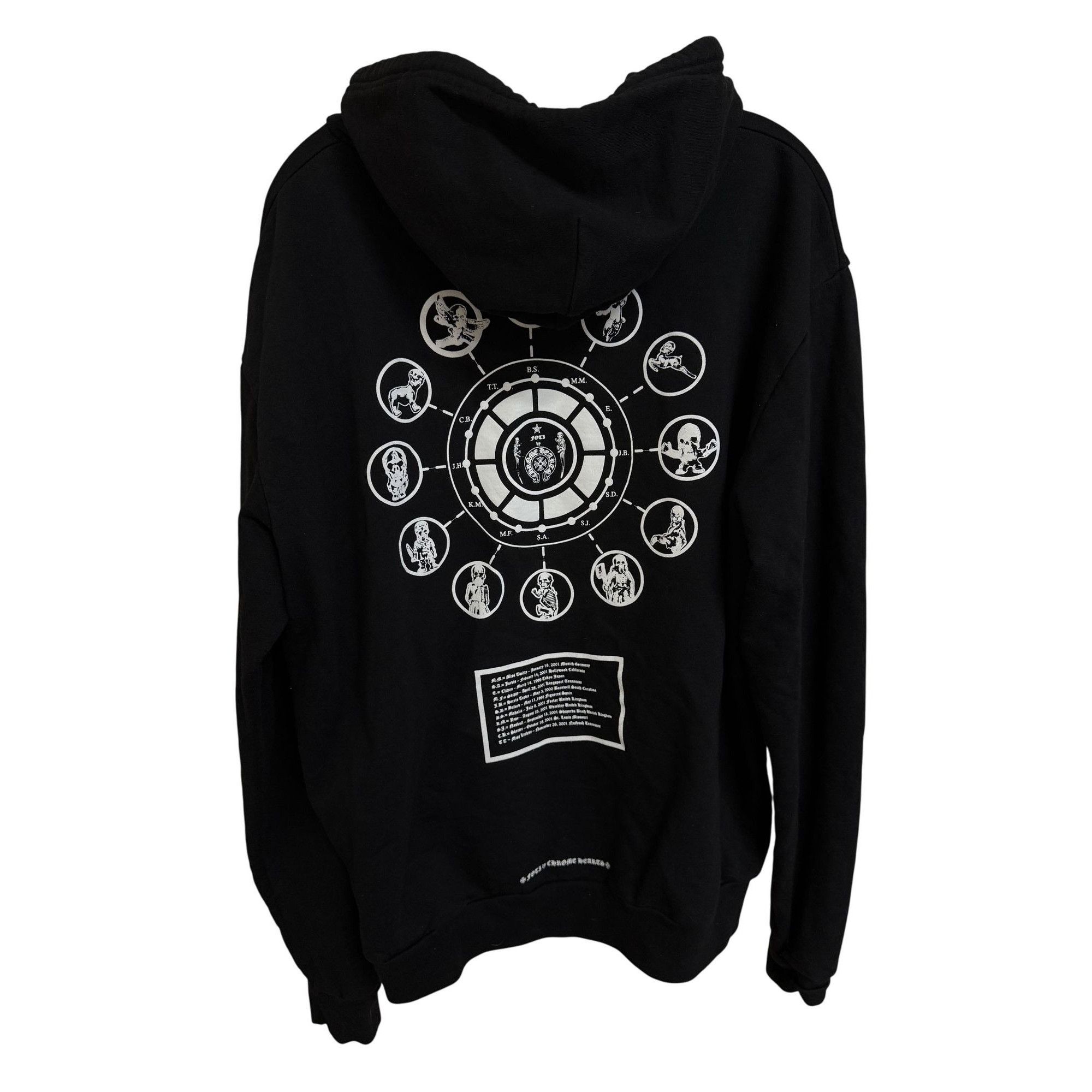 Chrome Hearts Chrome Hearts Black Zip-Up Hoodie With Graphic Back & Foti L Size US M / EU 48-50 / 2 - 2 Thumbnail
