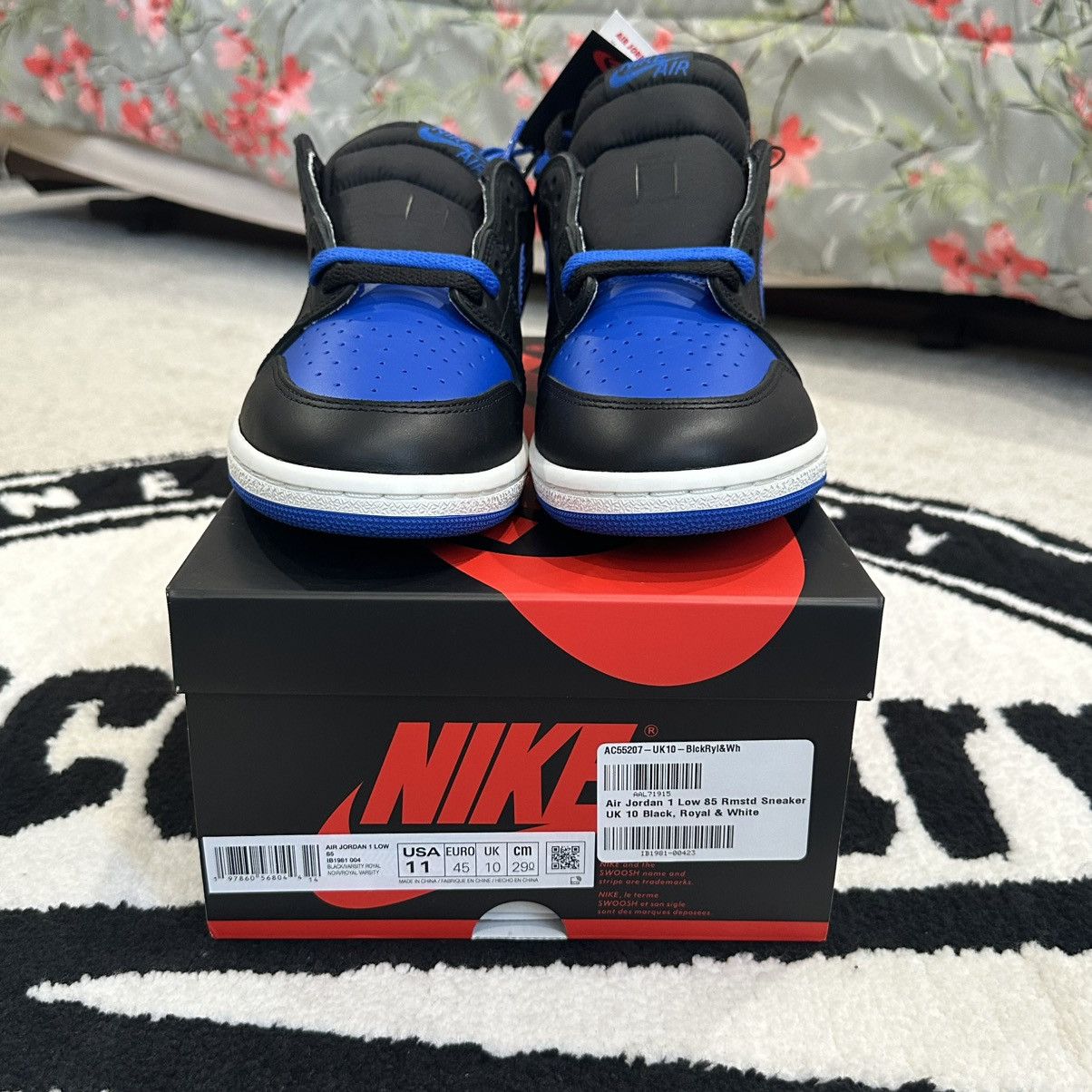 Jordan Brand Air Jordan 1 Low ‘85 Royal 🔵 Size US 11 / EU 44 - 6 Thumbnail