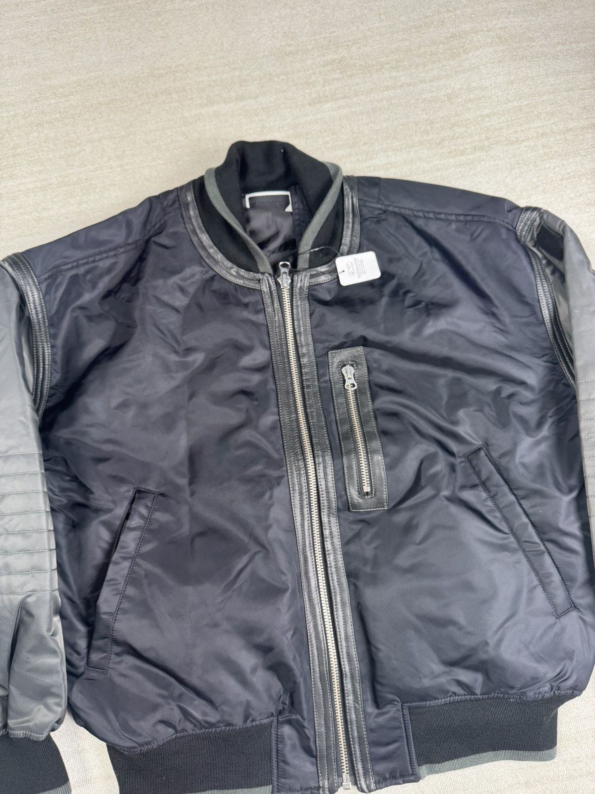 PHINGERIN Trim leather bomber jacket Size US L / EU 52-54 / 3 - 2 Thumbnail