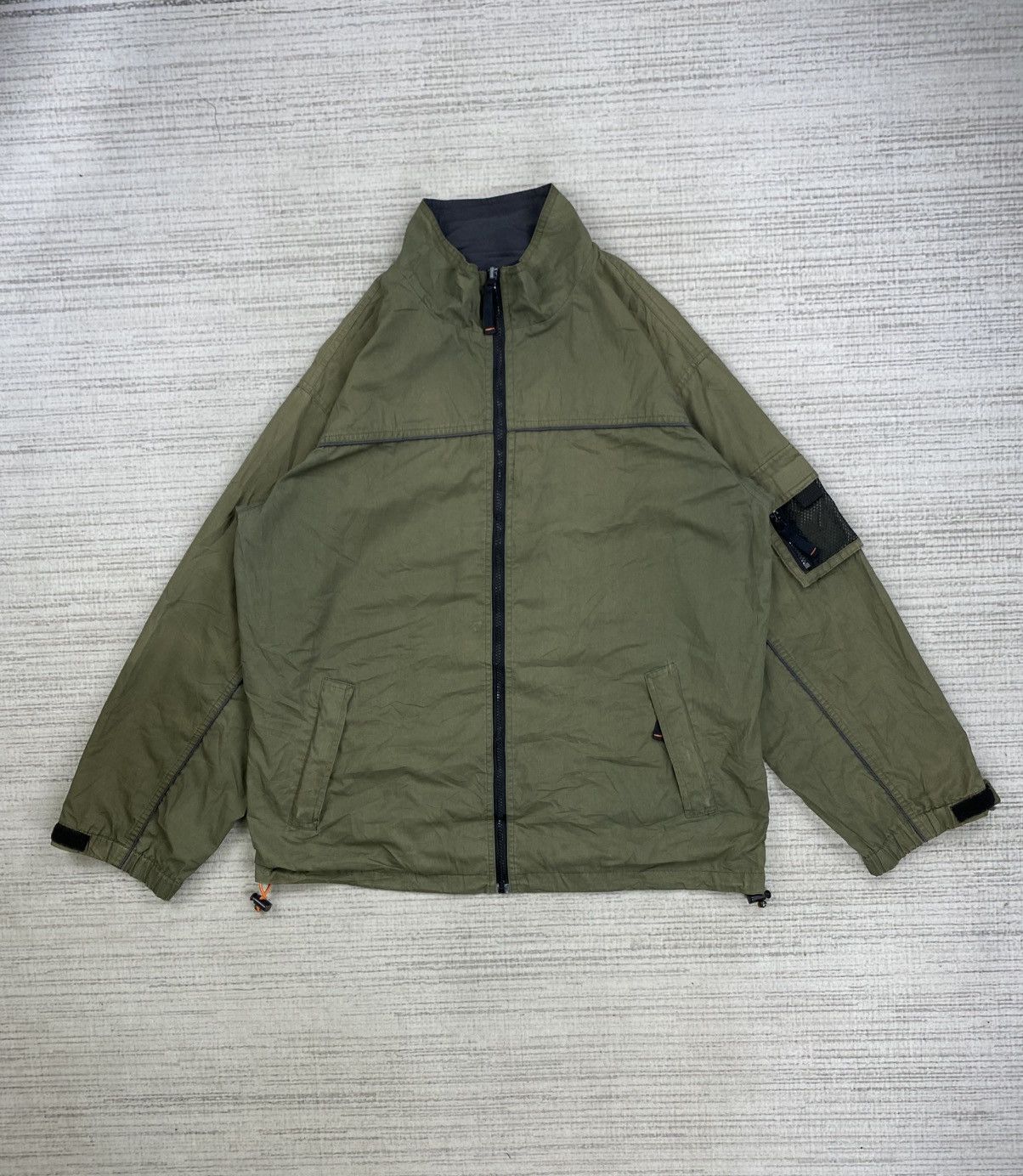 Japanese Brand Vintage Jungle Storm Green Zipper Jacket Size US L / EU 52-54 / 3 - 3 Thumbnail