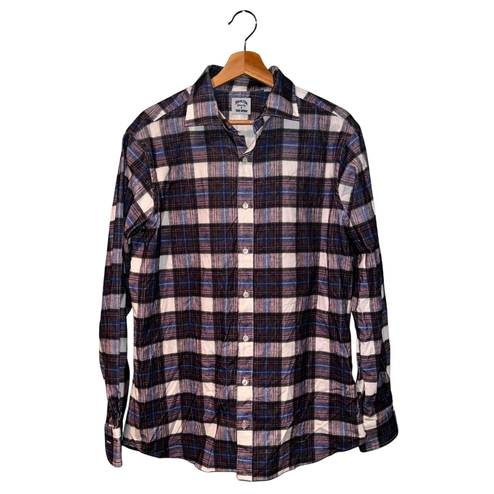 Todd Snyder Hamilton + Todd Snyder Check Gingham Button Down Shirt Sz 16 Size US L / EU 52-54 / 3 - 3 Thumbnail