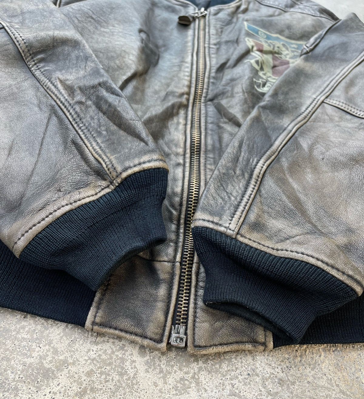 Avirex 🔥Vintage 80's Avirex Goat Skin Flight Bomber Leather Jacket Size US S / EU 44-46 / 1 - 7 Thumbnail