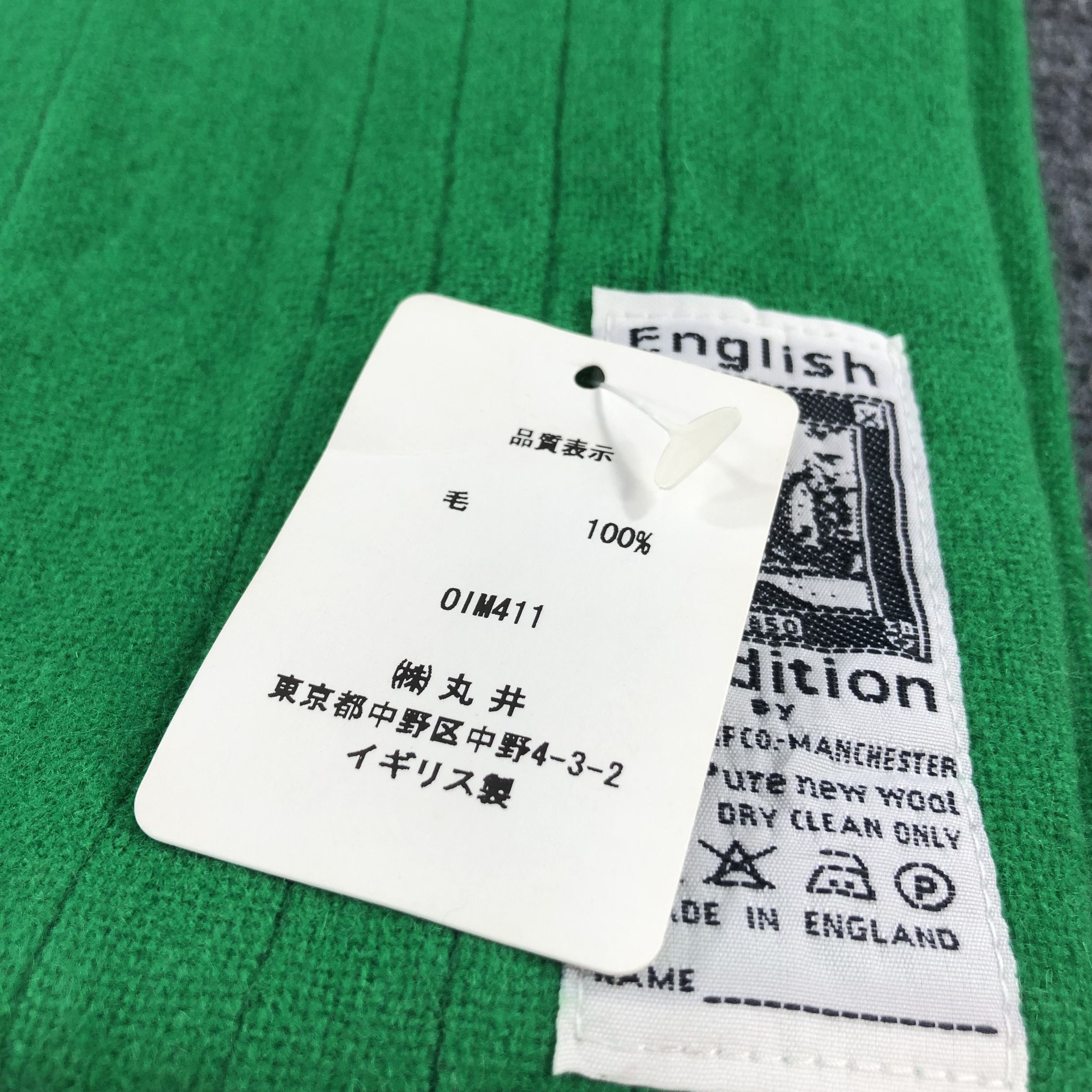 Vintage English Tradition Green Scarf Muffler Wool V970 Size ONE SIZE - 5 Thumbnail