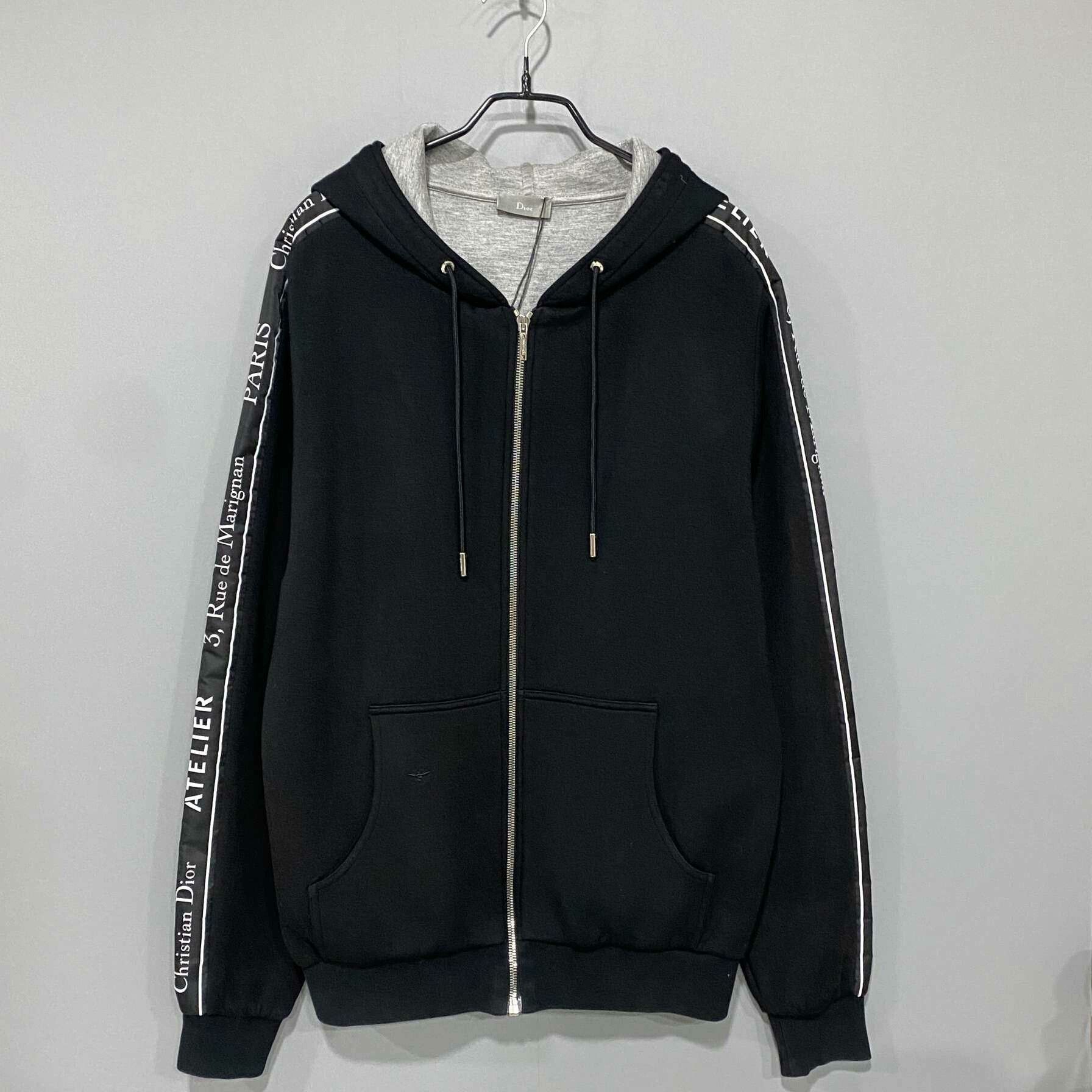 Dior Cuff Slogan Logo Zip Hoodie Dior Size US L / EU 52-54 / 3 - 1 Thumbnail