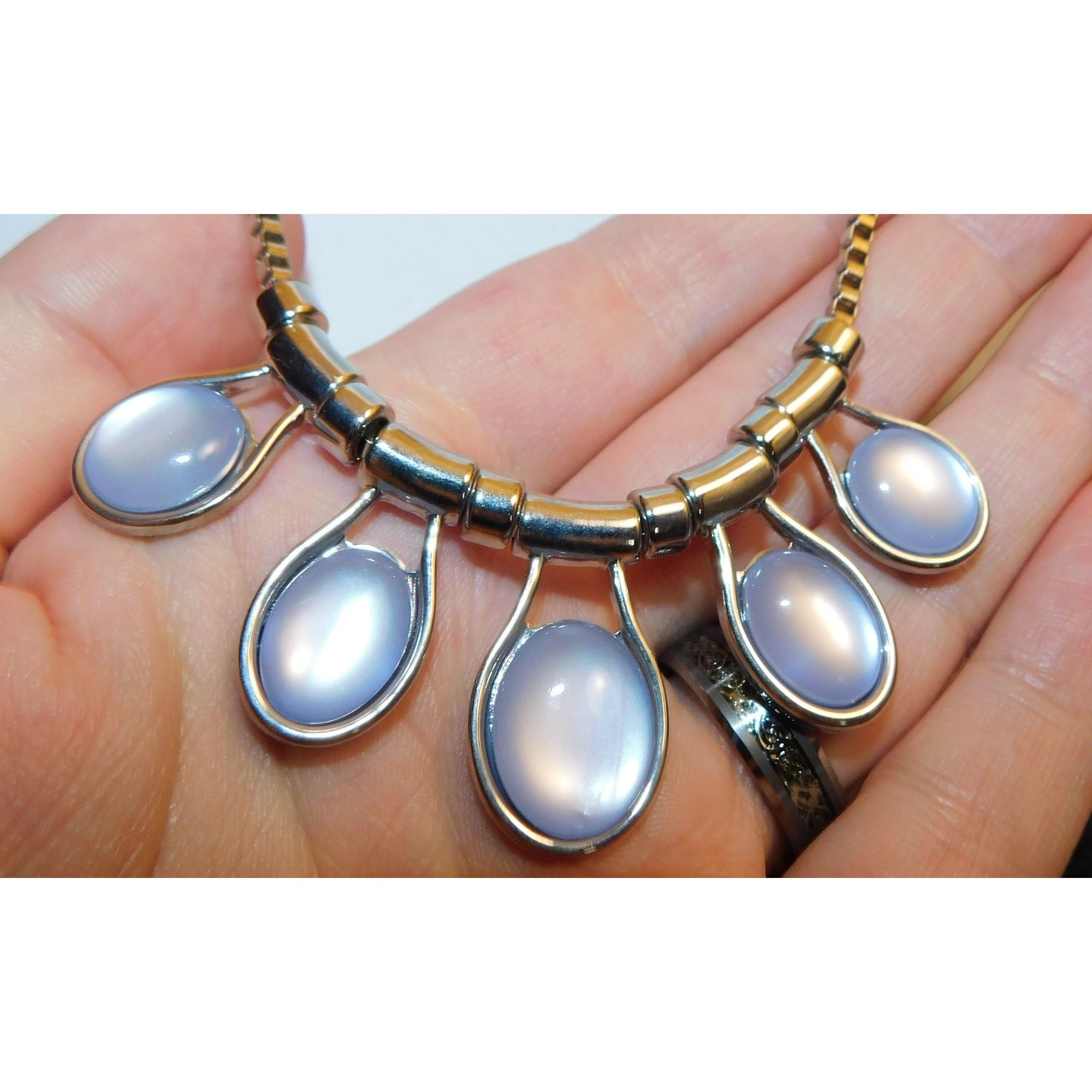 Other Fairycore Moonglow Light Purple Graduated Necklace Size ONE SIZE - 5 Thumbnail