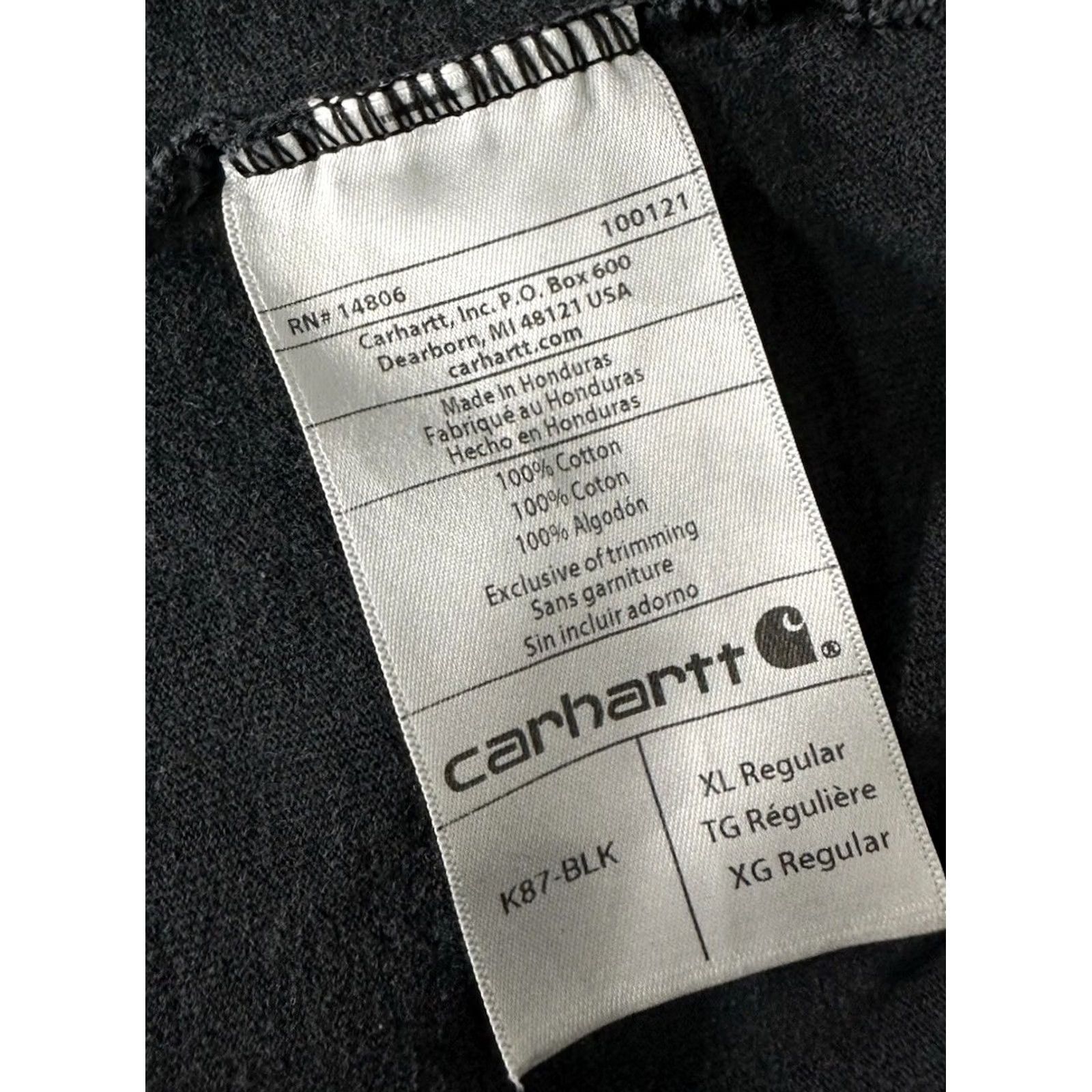 Carhartt VINTAGE Carhartt K87-BLK Men XL Workwear Pocket Short Sleeve T-Shirt THRASHED STAINED Size US XL / EU 56 / 4 - 6 Thumbnail
