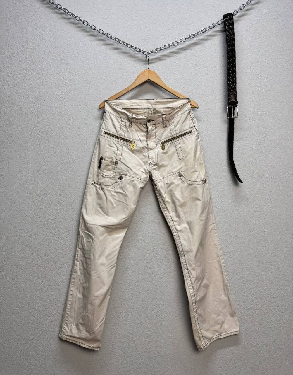 Vintage Michiko Koshino Vintage Bondage Cargo Pants G Star Style Size US 31 - 16 Thumbnail