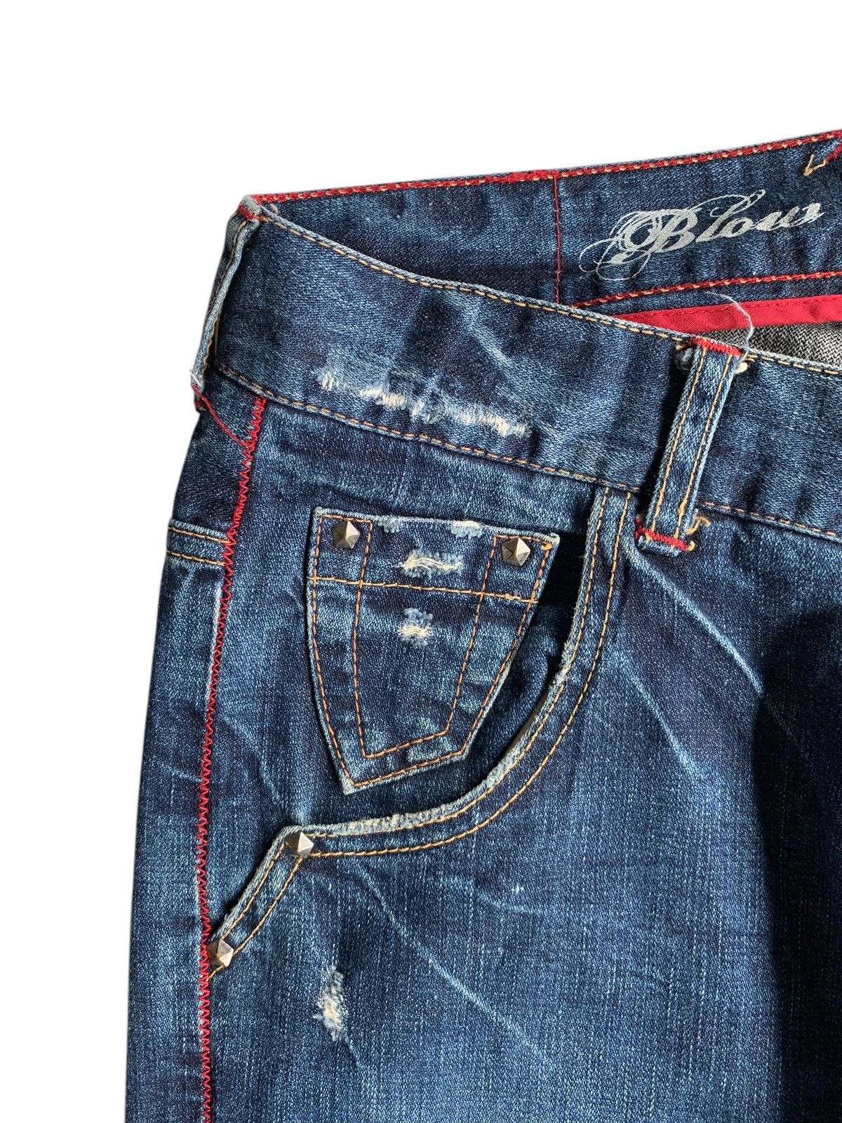 If Six Was Nine × Japanese Brand × Le Grande Bleu (L.G.B.) Japanese Blow You Mind Punk Style Denim☠️🎌 Size US 34 / EU 50 - 10 Thumbnail