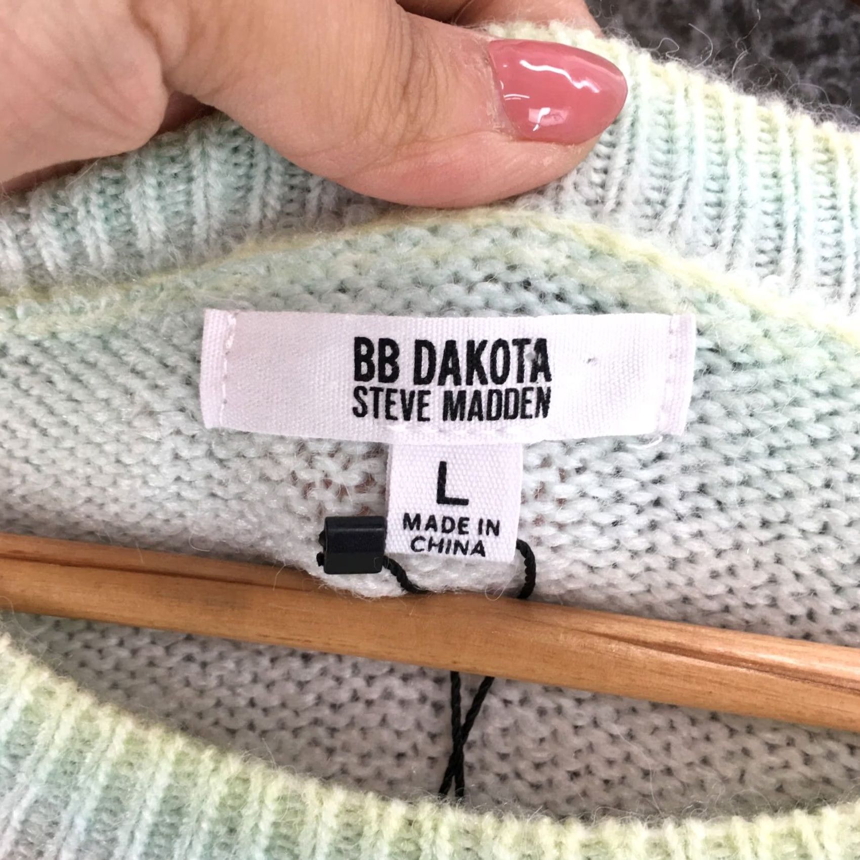 BB Dakota Bb Dakota Pullover Sweater Womens L Multicolor Wool Blend Round Neck Long Sleeve Shirt Size L / US 10 / IT 46 - 6 Thumbnail