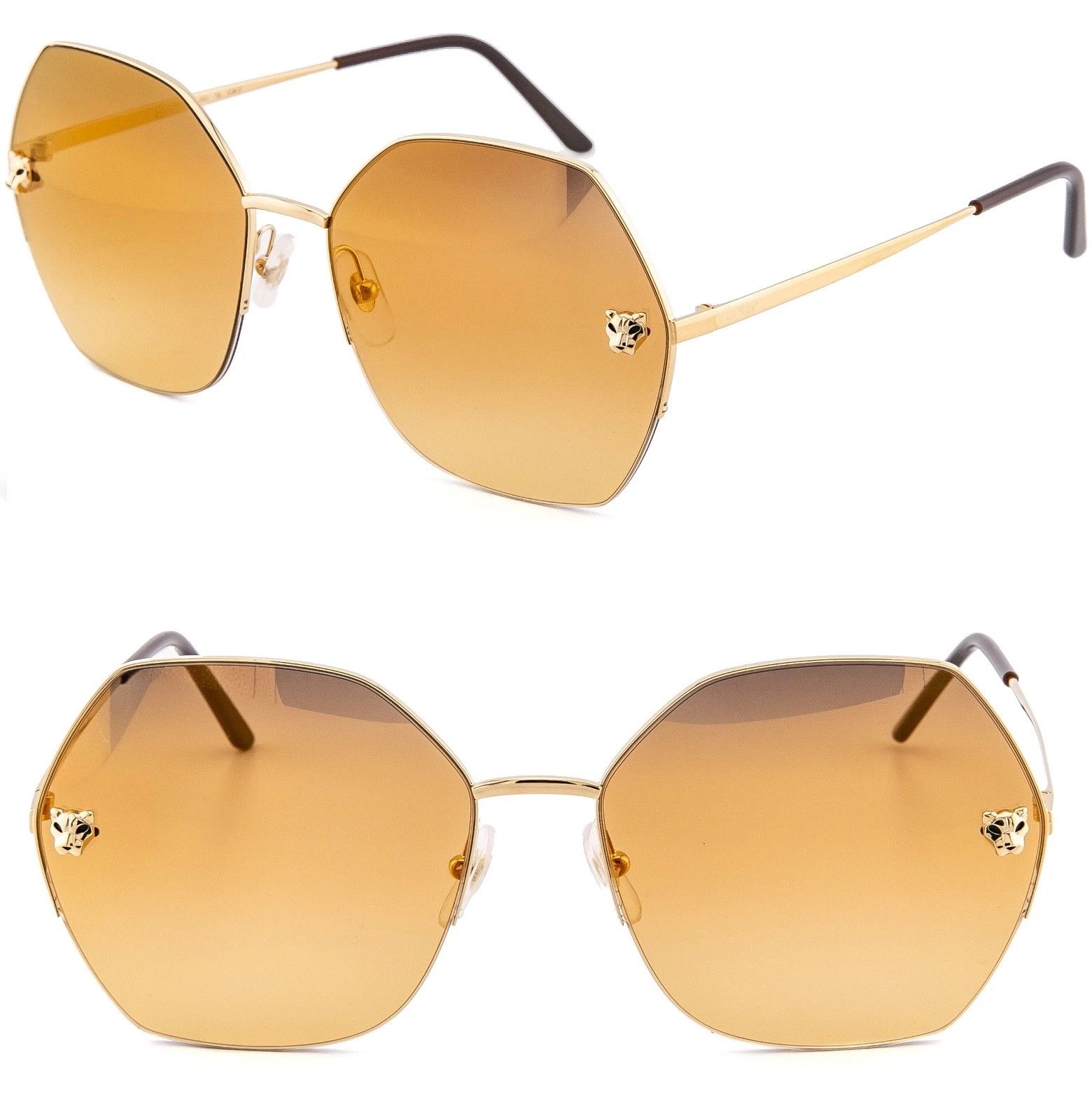 Cartier CARTIER PANTHERE Head CT0332S Gold Sunglasses 0332 003 Size ONE SIZE - 1 Thumbnail