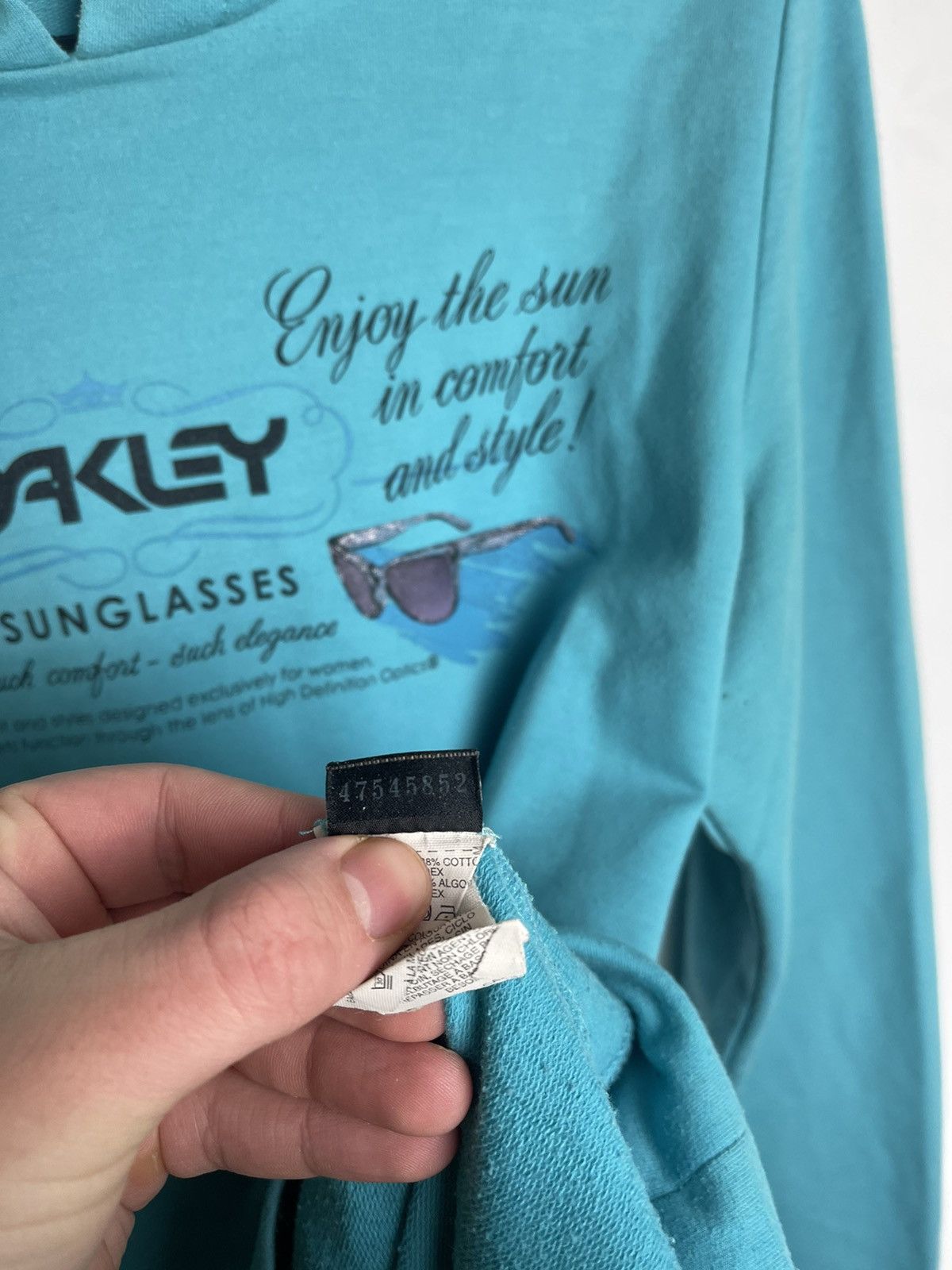 Oakley × Vintage Vintage 00s Sunglasses Boxy Hoodie Size US S / EU 44-46 / 1 - 6 Thumbnail