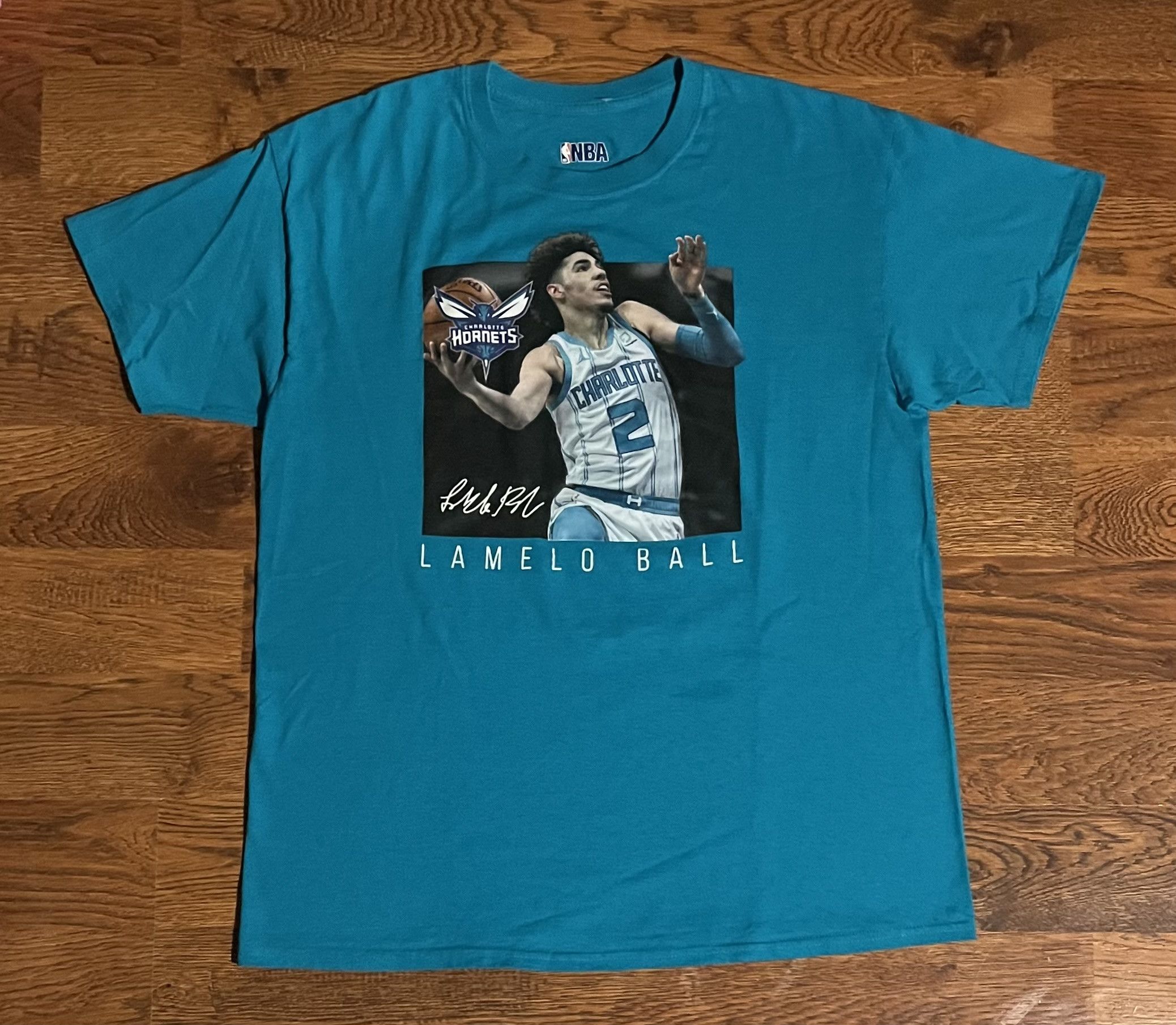 NBA NBA Charlotte Hornets Lamelo Ball tee shirt Size US L / EU 52-54 / 3 - 1 Thumbnail