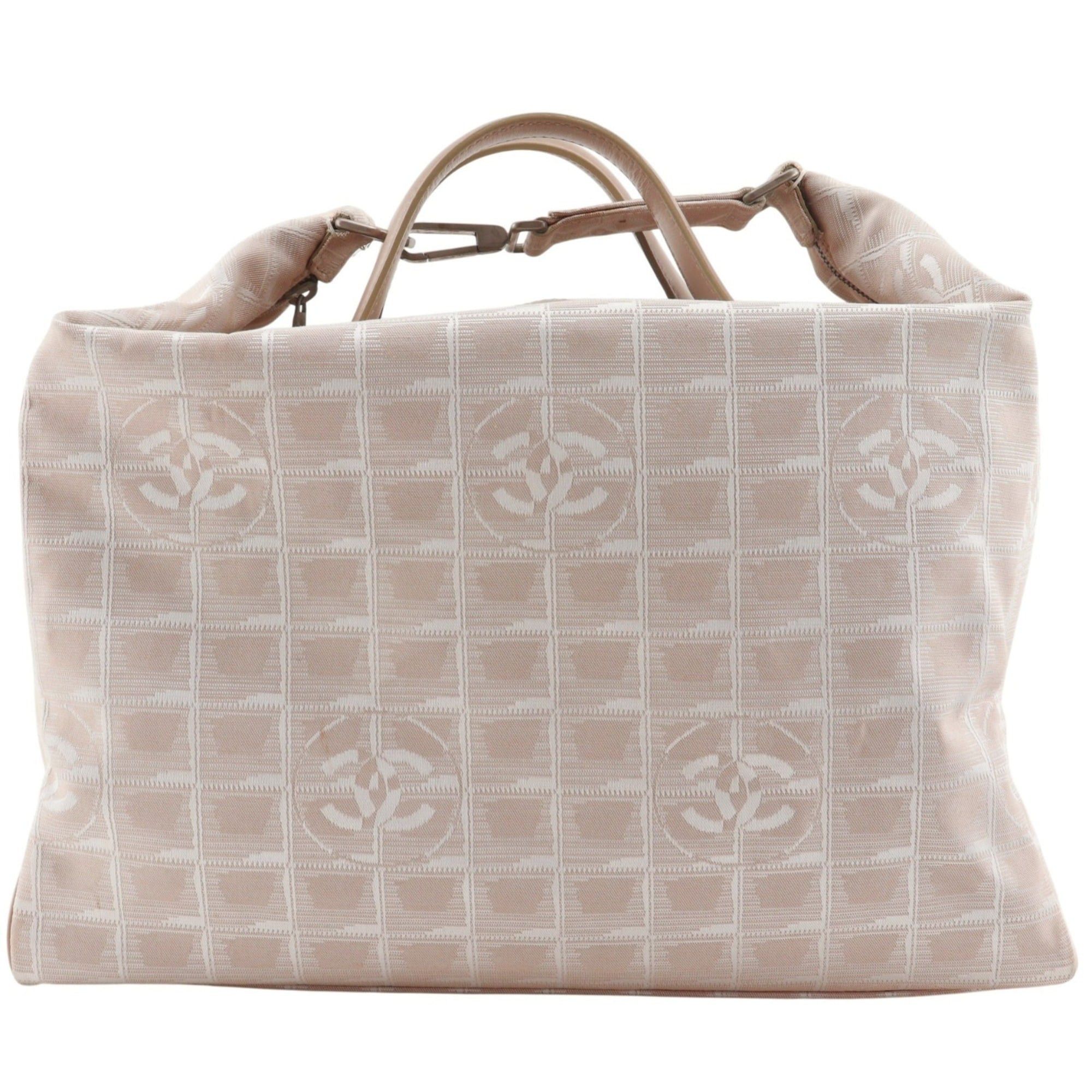 Chanel Chanel New Travel Line Boston Bag A15966 Nylon Canvas Beige A4 Women's Size ONE SIZE - 1 Thumbnail