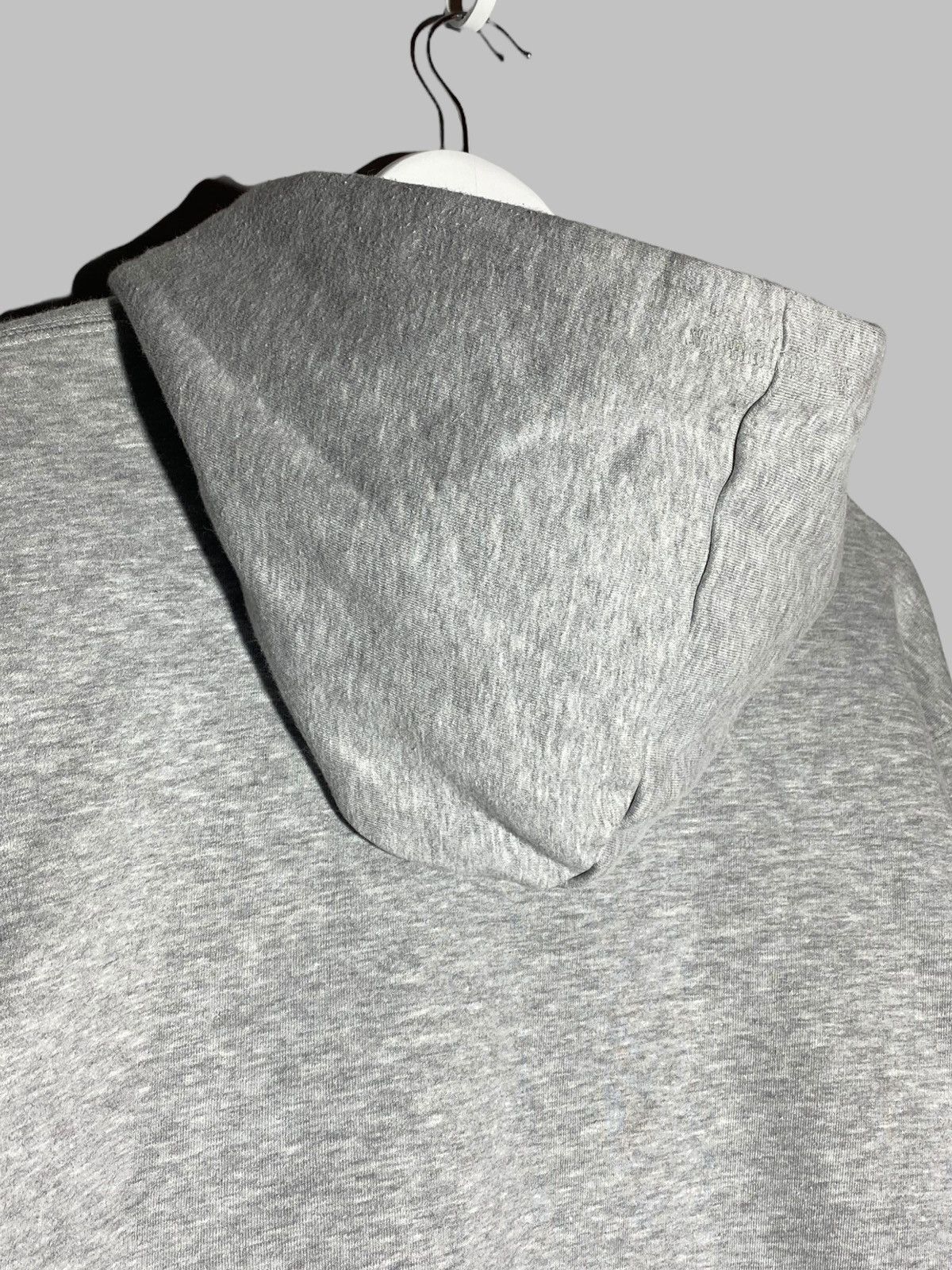 Nike 🔥 VINTAGE 00s NIKE Y2k DRILL SWOOSH GREY HOODIE SWEATSHIRT 🔥 Size US XL / EU 56 / 4 - 12 Thumbnail