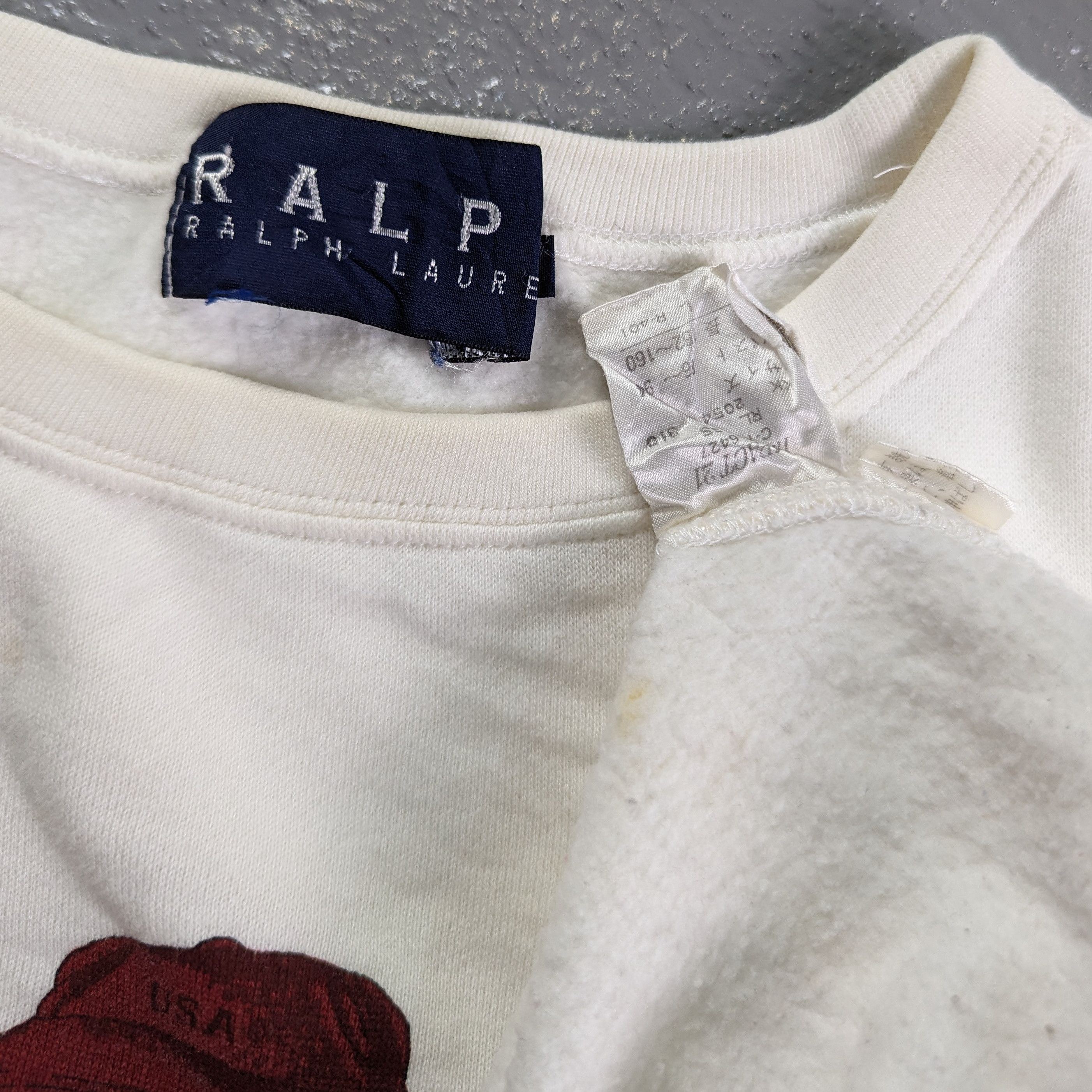 Polo Ralph Lauren Vintage Polo Bear by Ralph Lauren Crewneck Sweatshirt Size US L / EU 52-54 / 3 - 3 Thumbnail