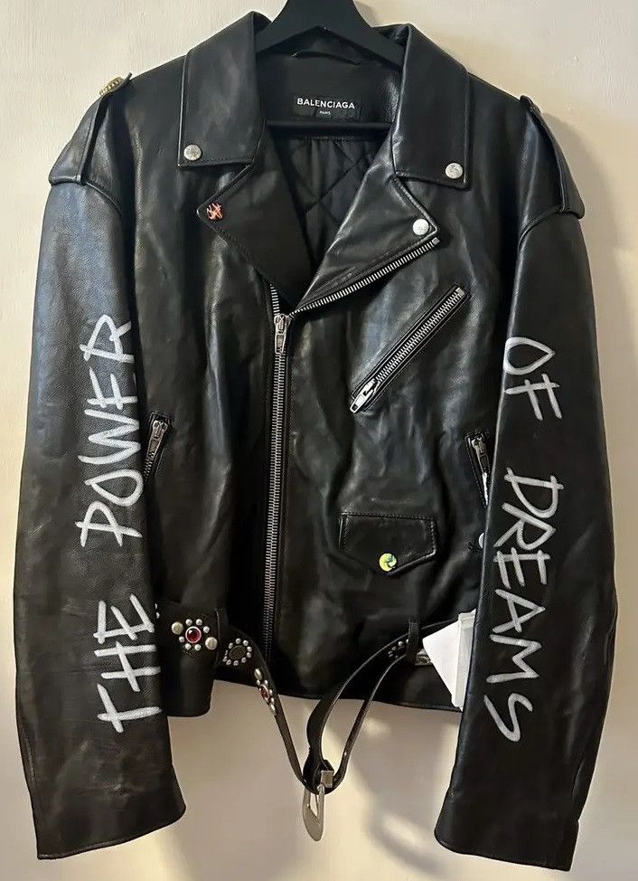 Balenciaga Balenciaga SS18 black leather bike jacket Size US M / EU 48-50 / 2 - 1 Thumbnail
