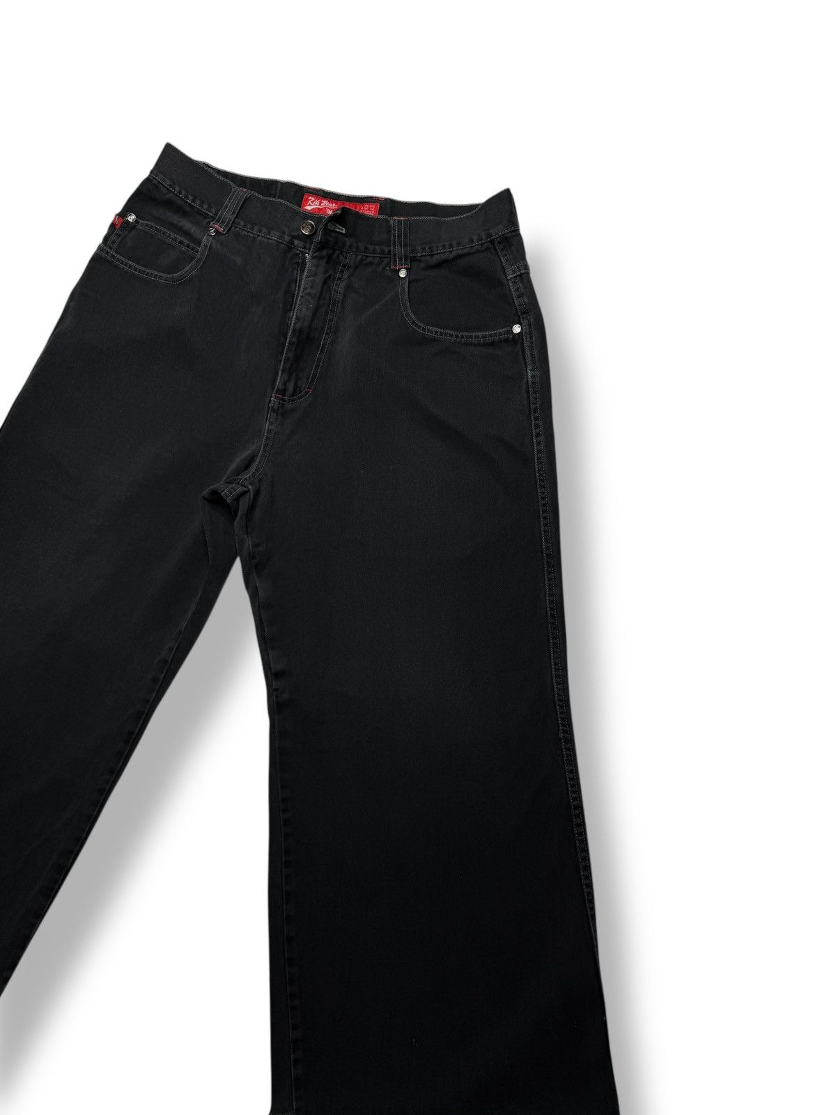 Vintage Vintage Y2K Black KIK Wear Baggy Jeans Size US 33 - 6 Thumbnail
