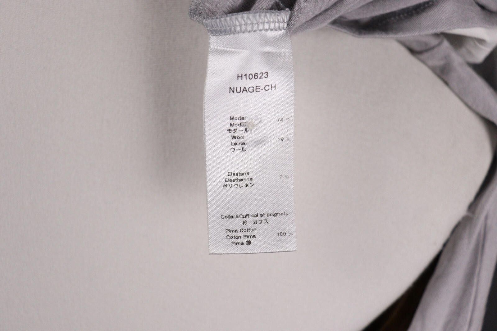 Designer Anne Fontaine Gray Wool Button Top Blouse Shirt Size 38 Size M / US 6-8 / IT 42-44 - 12 Thumbnail