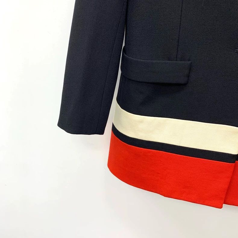 Givenchy Givenchy Givenchy Black Wool Long Sleeve Suit Jacket -2507 Size XXS / US 00 / IT 34 - 4 Thumbnail