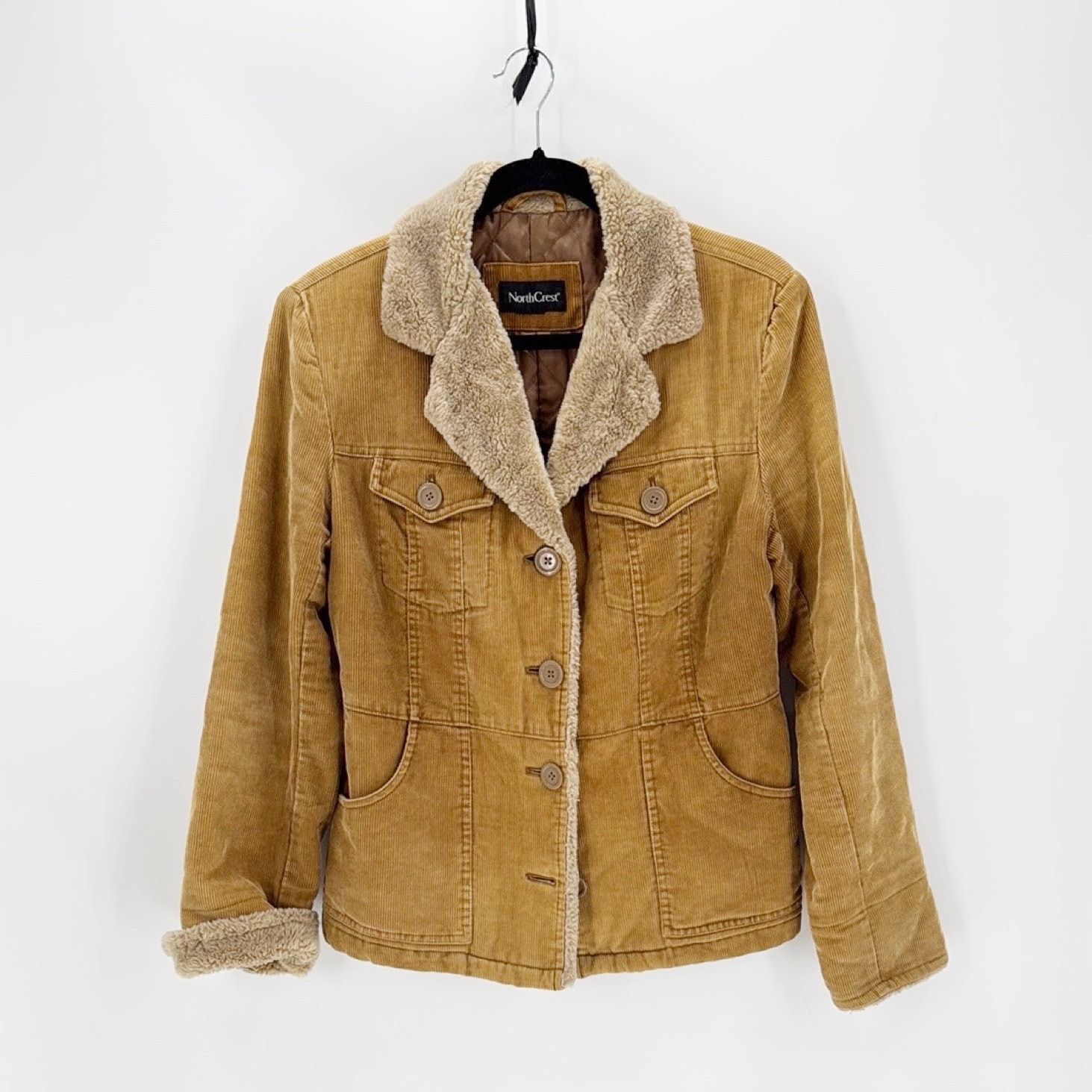 Vintage NorthCrest corduroy jacket 90s Y2K size M western