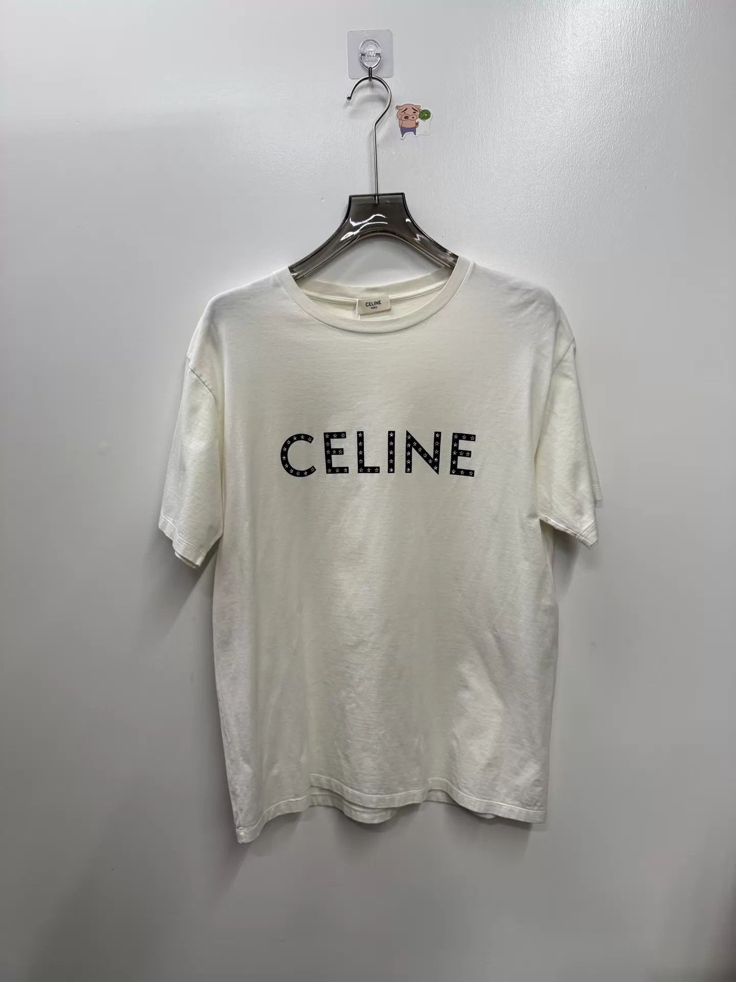 Celine Celine Classic Star Crystal White Short Sleeve Tee Size M / US 6-8 / IT 42-44 - 1 Thumbnail