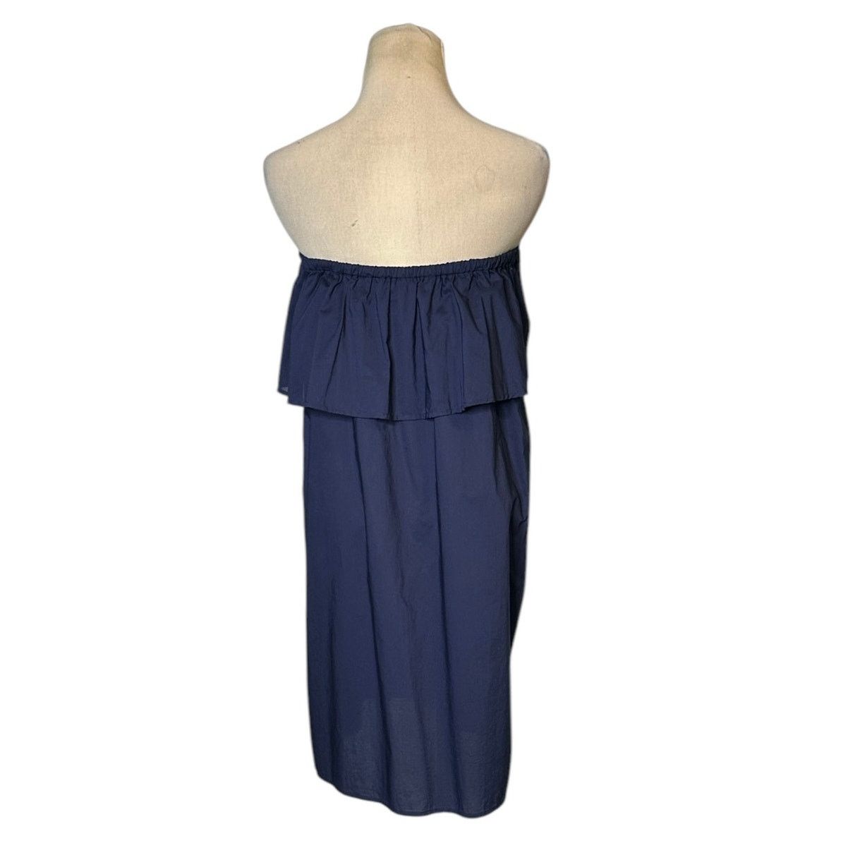 Uniqlo Uniqlo navy blue ruffled neck mini dress size Small Size S / US 4 / IT 40 - 13 Thumbnail