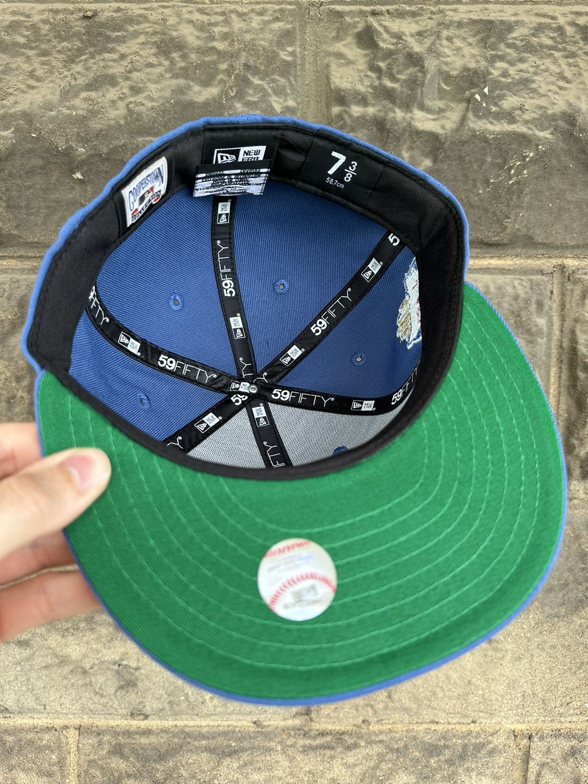 Hat Club 7 3/8 LOS ANGELES DODGERS OLD WEATHERED NEW ERA FITTED CAP Size ONE SIZE - 8 Thumbnail