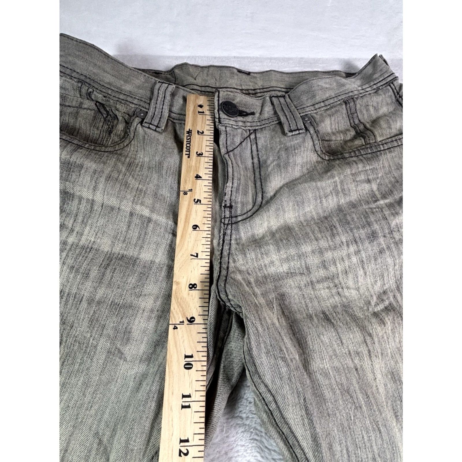 Levi's Levi's 511 Jeans Slim Skinny 29x32 Men Gray Distressed Charcoal Size US 29 - 3 Thumbnail