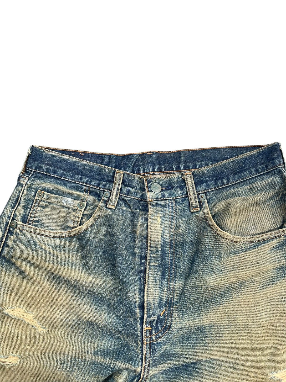 Levi's Vintage 1994 Levi’s 502XX E Selvedge Distressed Size US 31 - 7 Thumbnail