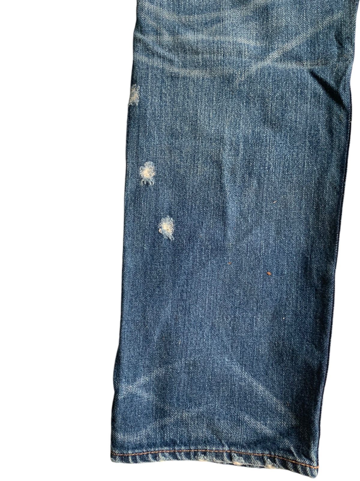 Le Grande Bleu (L.G.B.) GENUINE VINTAGE GOA JAPANESE SELVEDGE PUNK DISTRESSED DENIM☠️ Size US 30 / EU 46 - 21 Thumbnail