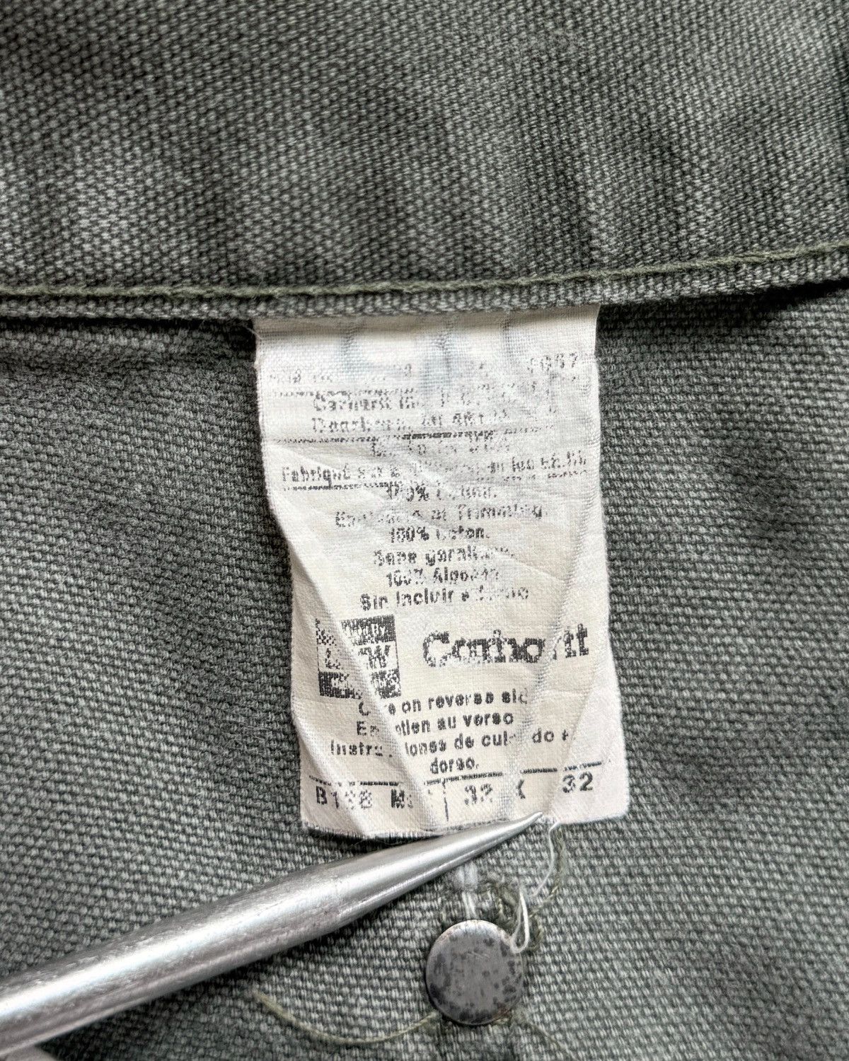 Carhartt VTG Carhartt Doubleknee B136 MOS Big logo ⭐️ Size US 32 / EU 48 - 5 Thumbnail