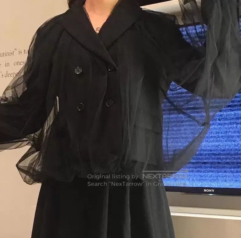 Comme des Garcons Comme des Garcons Double Breasted Lace Wool Suit Size M / US 6-8 / IT 42-44 - 7 Thumbnail