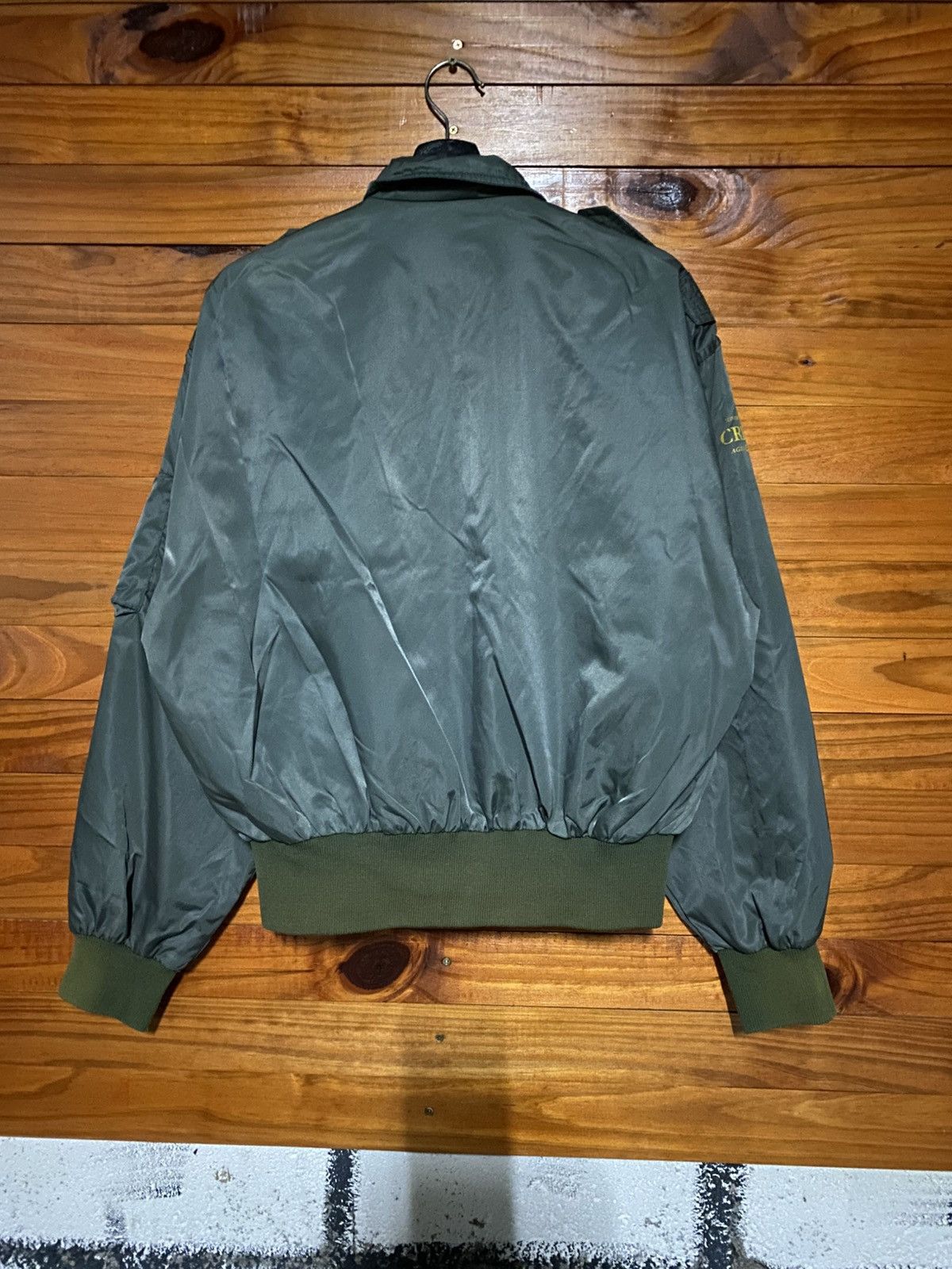 Japanese Brand Vintage Suntory Original Design Olive Green Bomber Jacket Size US M / EU 48-50 / 2 - 12 Thumbnail