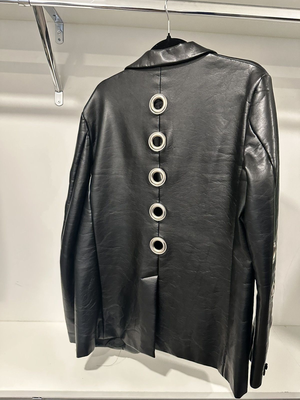 Comme des Garcons Mens Commes Des Garcons Leather Blazer Size 38R - 6 Thumbnail