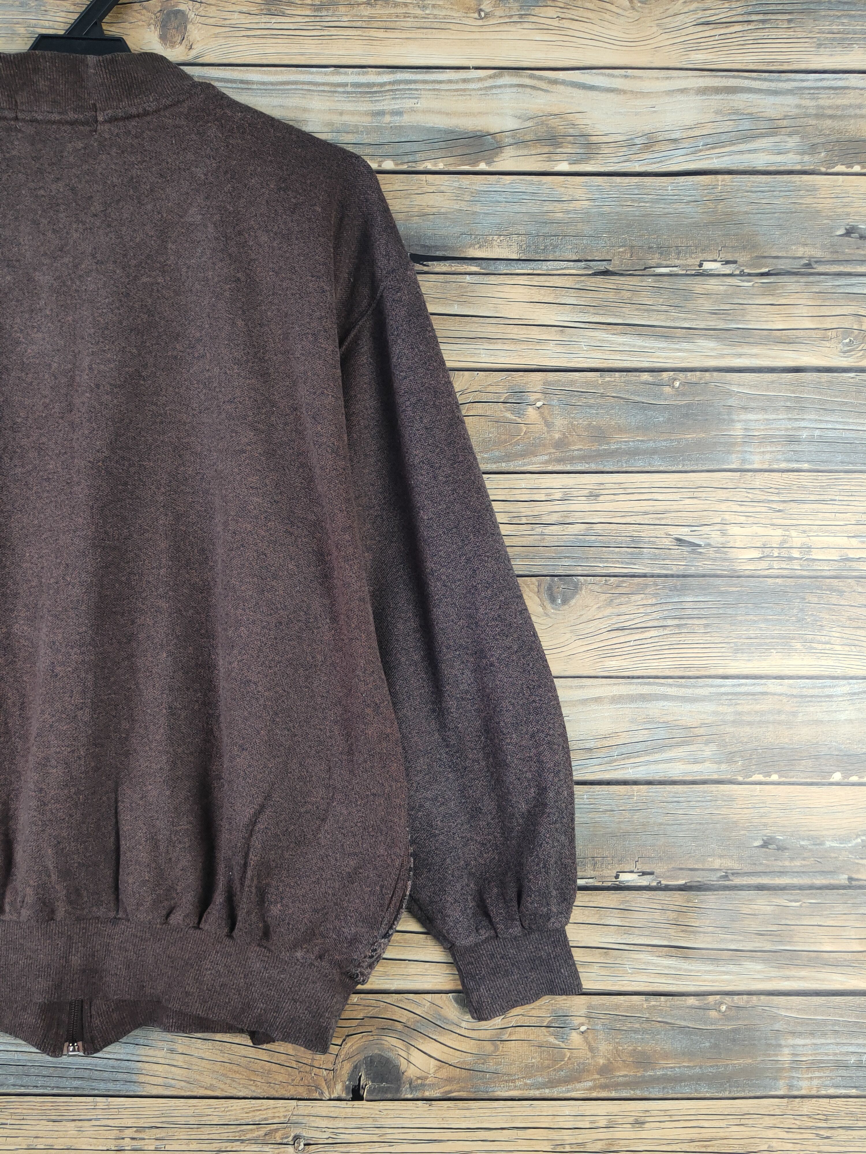 Vintage Vivre Club Dark Brown Knitwear Sweaters #W2120 Size US L / EU 52-54 / 3 - 9 Thumbnail