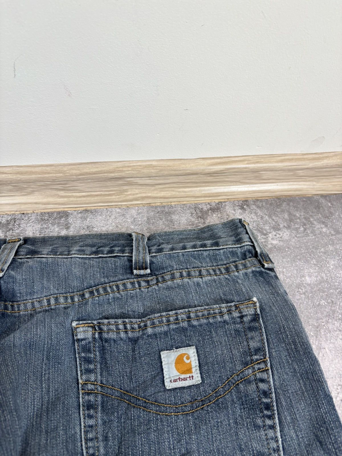 Carhartt Carhartt Men’s Denim Jeans Relaxed Fit USA Workwear Straight Size US 40 / EU 56 - 14 Thumbnail
