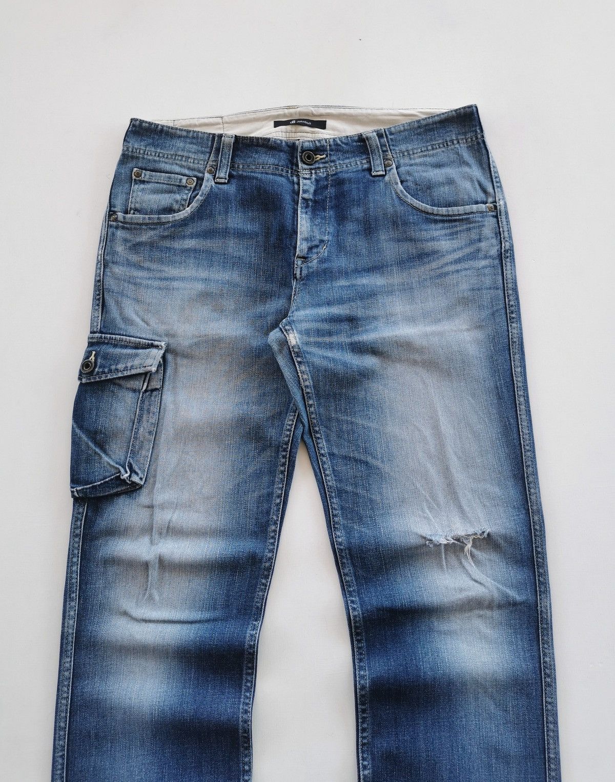 Johnbull Johnbull Japan Cargo Distressed Denim Jeans 21012 Size US 34 / EU 50 - 2 Thumbnail