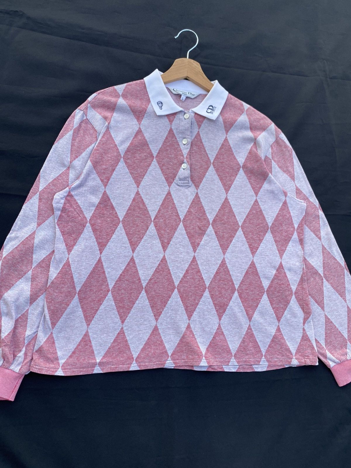 Christian Dior Monsieur Vintage Christian Dior Polo Sports Checked Longsleeve Shirt Size US M / EU 48-50 / 2 - 6 Thumbnail