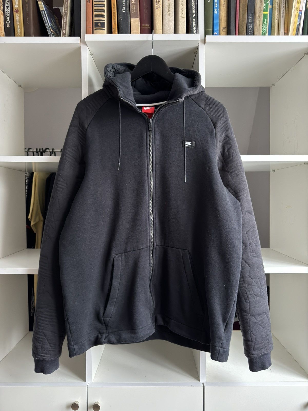 Nike × Vintage Vintage Nike Modern Tech Fleece Box Logo Hoodie Size US XL / EU 56 / 4 - 2 Thumbnail