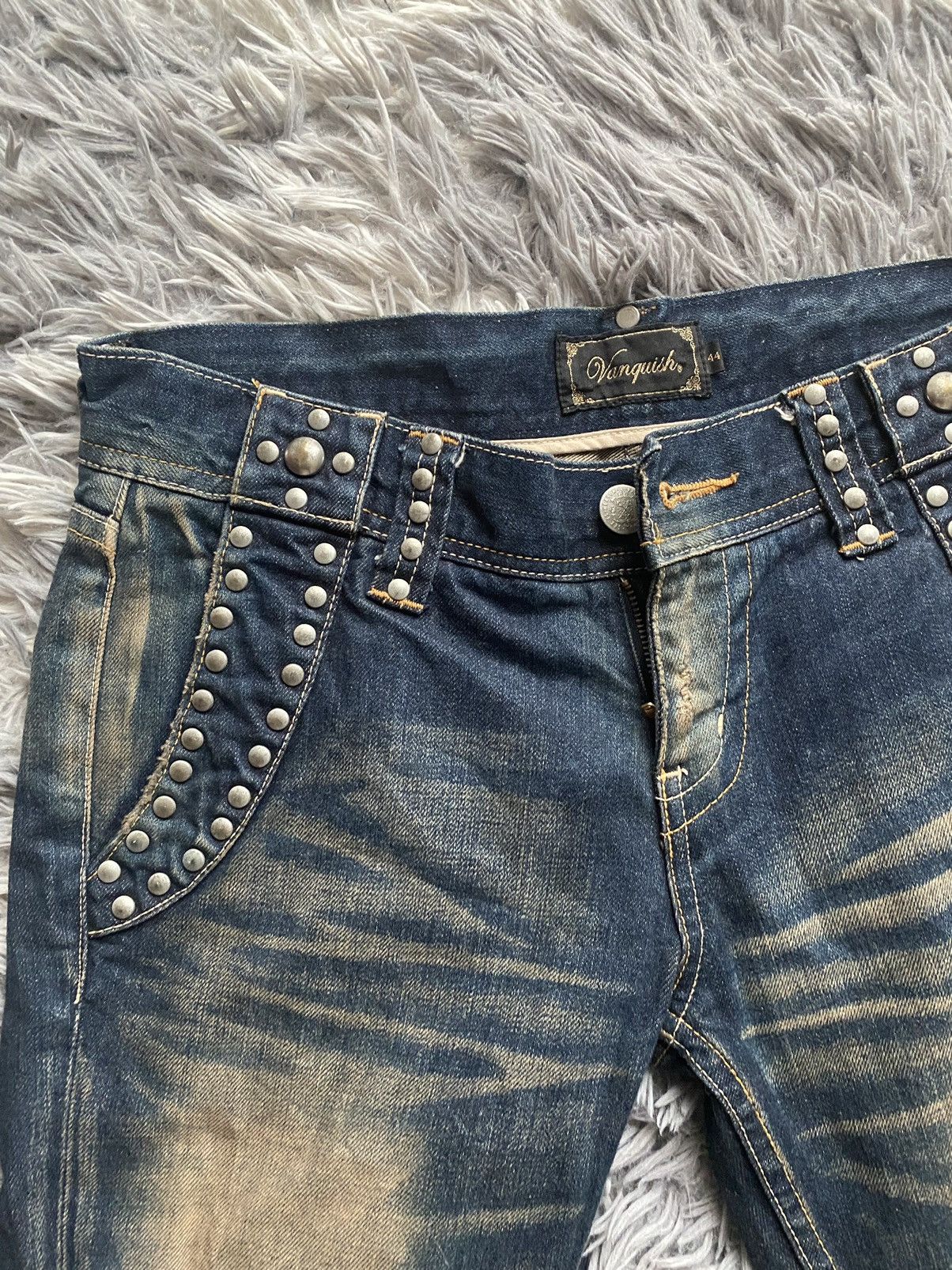 Japanese Brand Flared Washed Denim From Vanquish Size US 32 / EU 48 - 3 Thumbnail