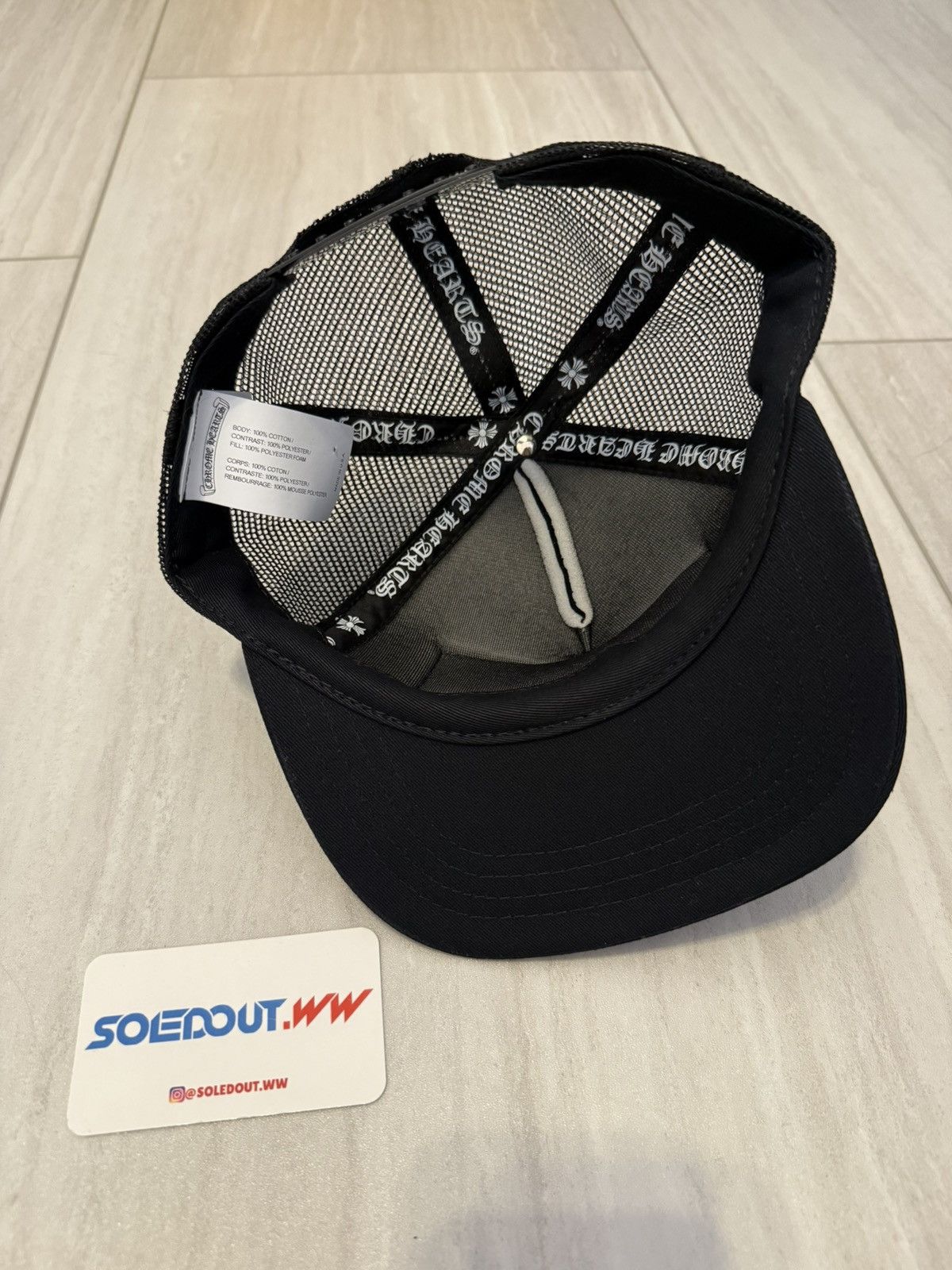 Chrome Hearts Chrome Hearts CH Paris Exclusive Trucker Hat Size ONE SIZE - 5 Thumbnail