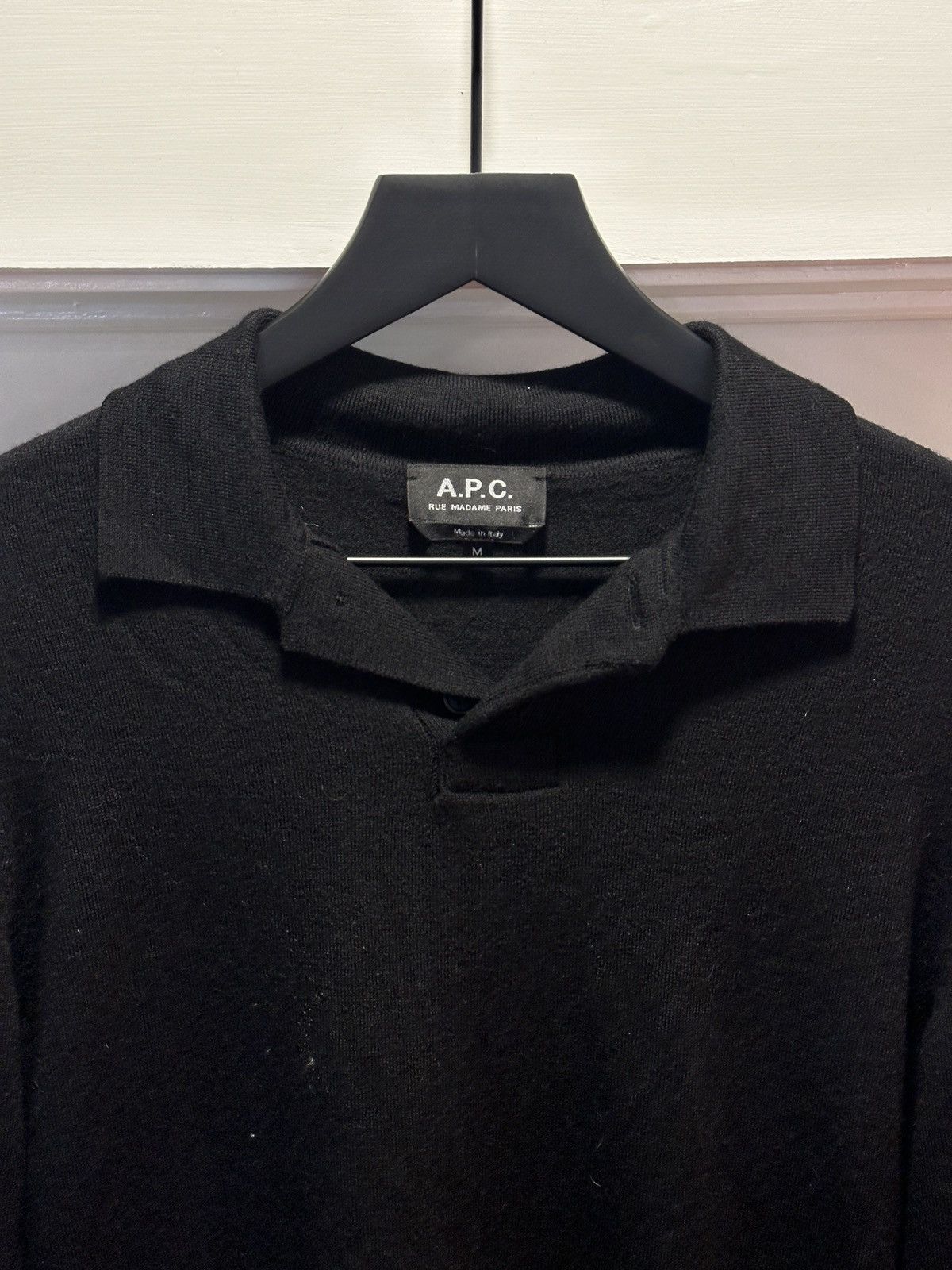 A.P.C. A.P.C. 100% Virgin Wool Polo Size US M / EU 48-50 / 2 - 2 Thumbnail
