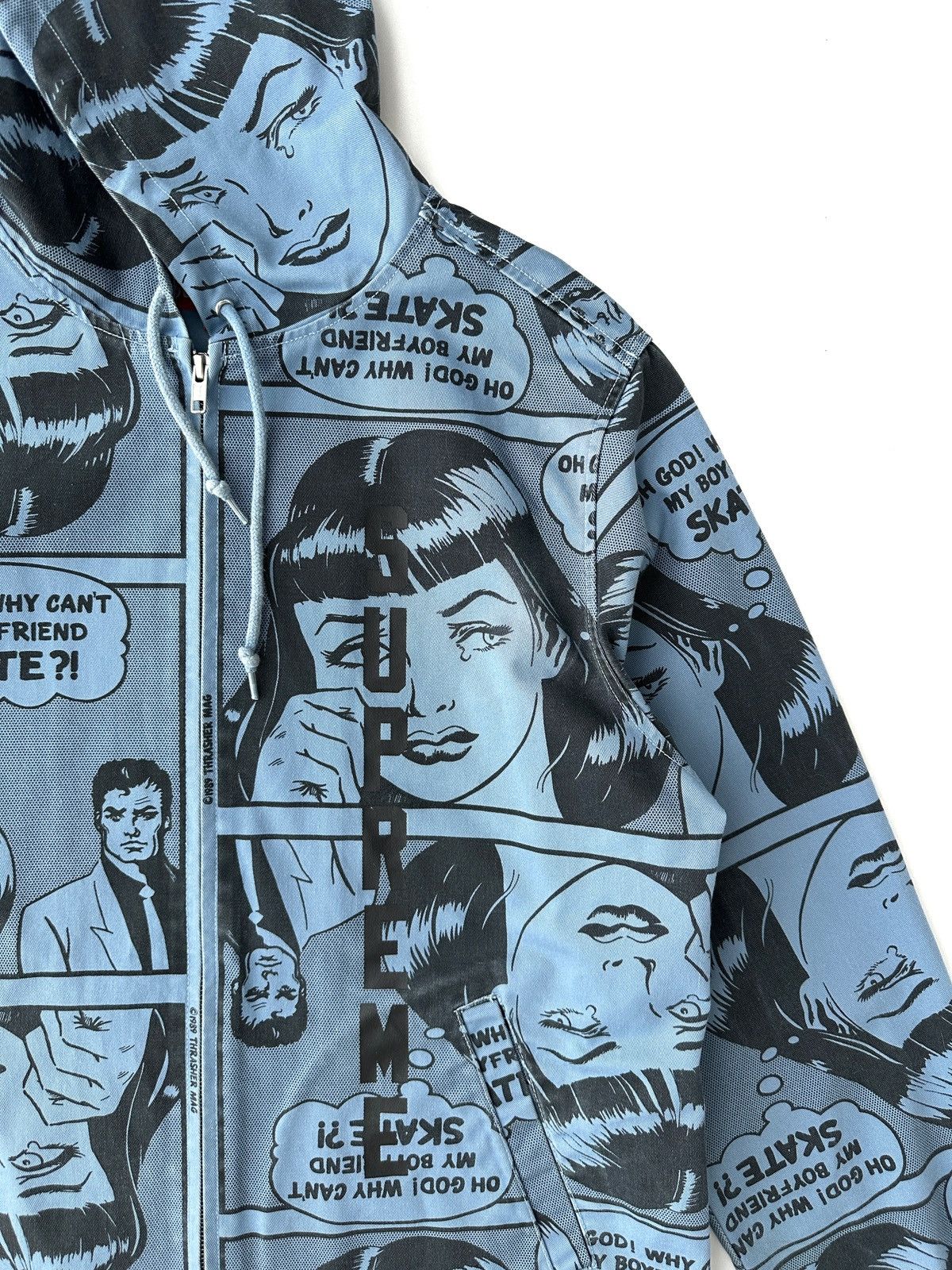 Supreme Supreme x Thrasher Boyfriend Hooded Jacket Blue Size US M / EU 48-50 / 2 - 4 Thumbnail