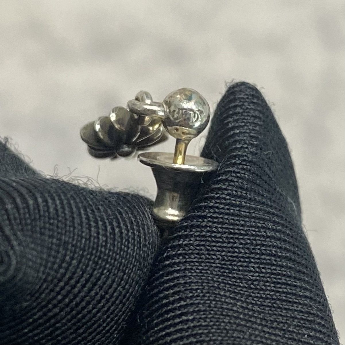 Chrome Hearts Chrome Hearts Tiny E silver earring Size ONE SIZE - 7 Thumbnail
