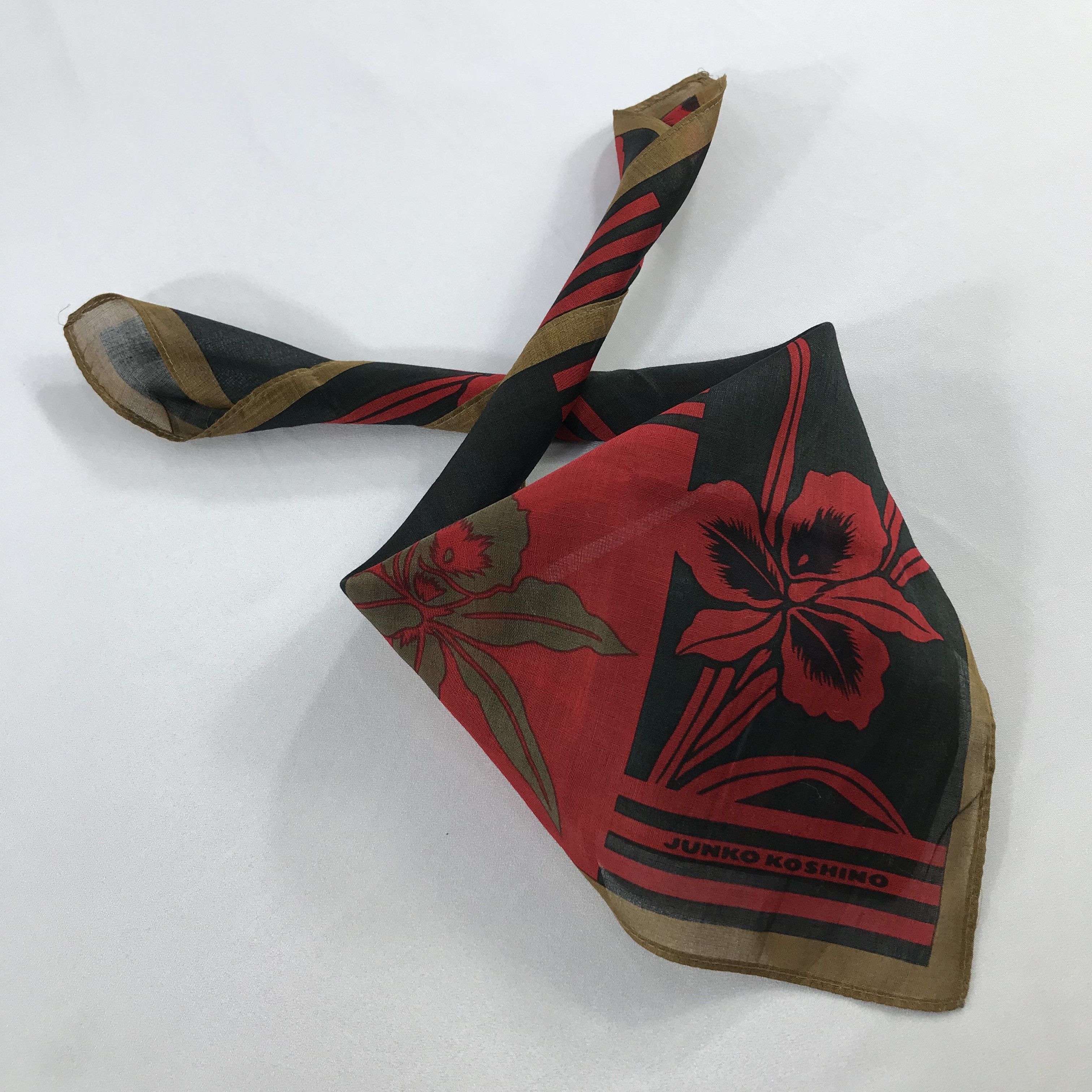 Mr. Junko × Vintage Junko Koshino Bandana / Handkerchief / Neckerchief -S2548 Size ONE SIZE - 4 Thumbnail