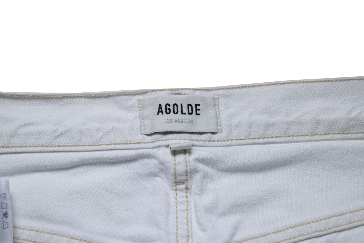 Agolde Agolde, white criss cross jeans Size 26" / US 2 / IT 38 - 7 Thumbnail