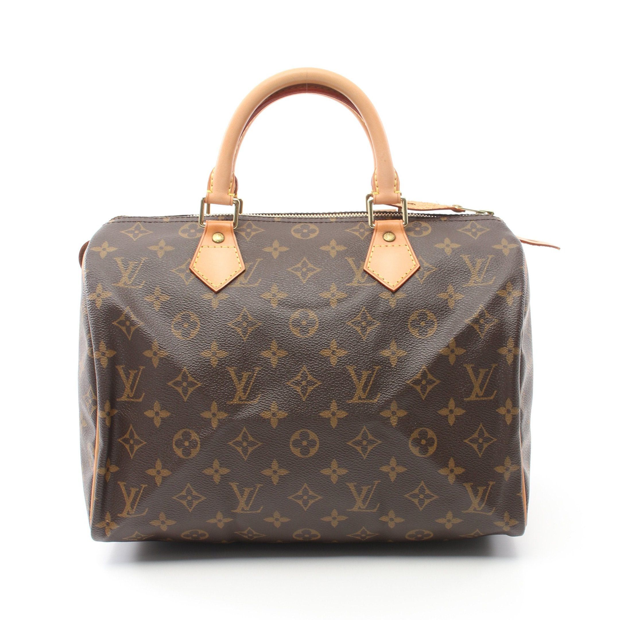 Louis Vuitton Louis Vuitton Speedy 30 Monogram Handbag Leather Brown Size ONE SIZE - 1 Thumbnail